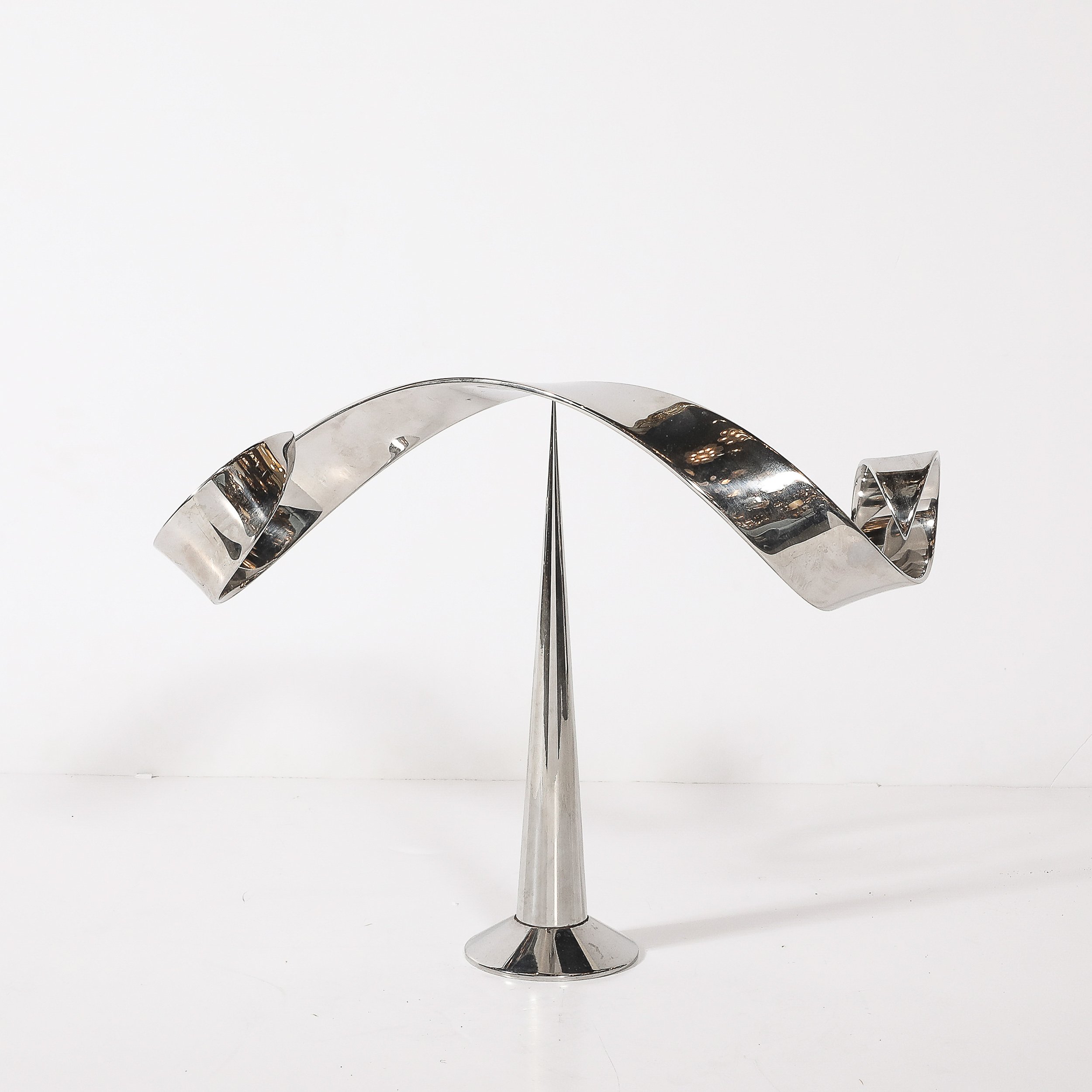 Mid-Century Modernist Elijah David Herschler Chrome Kinetic Sculpture — image 5