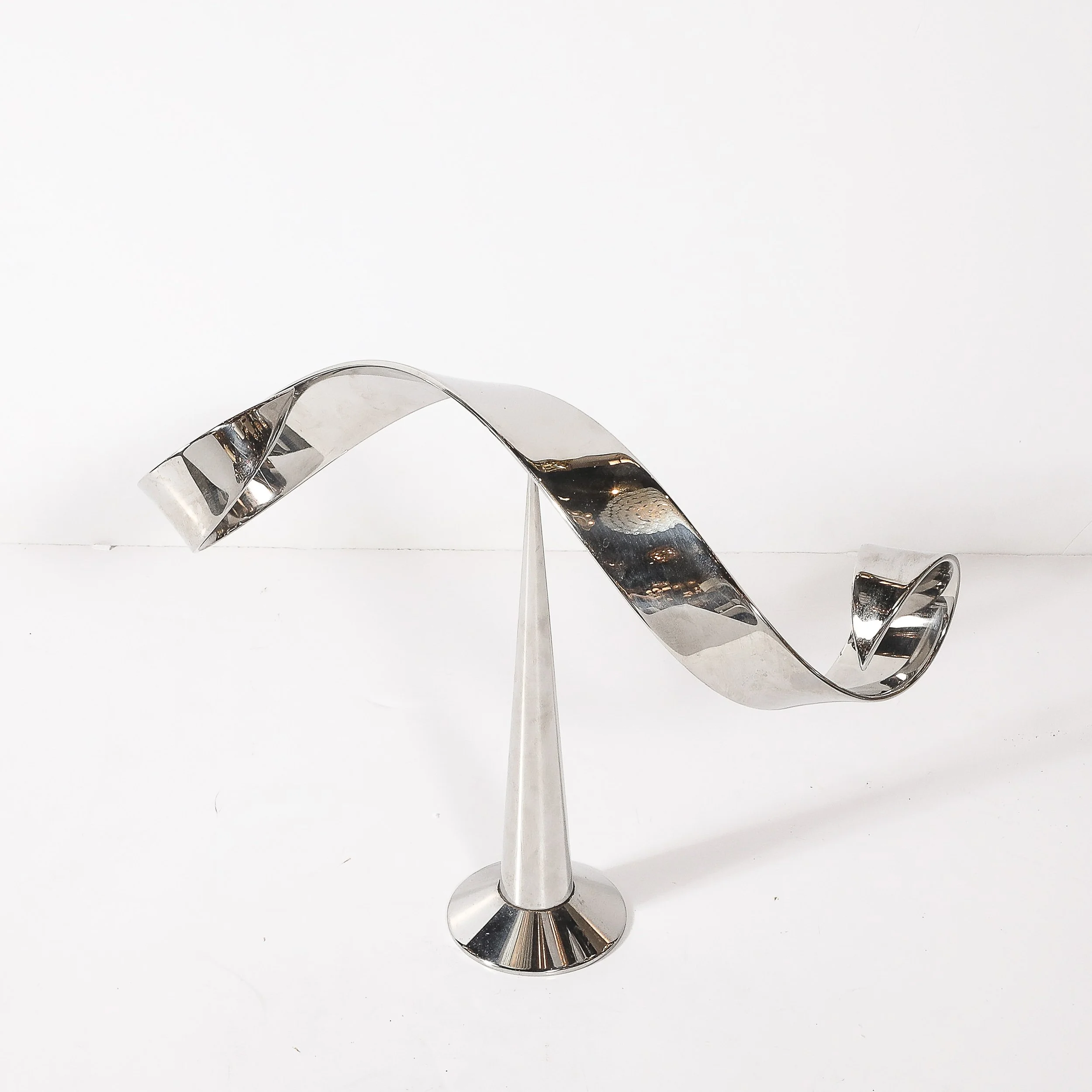 Mid-Century Modernist Elijah David Herschler Chrome Kinetic Sculpture — image 6