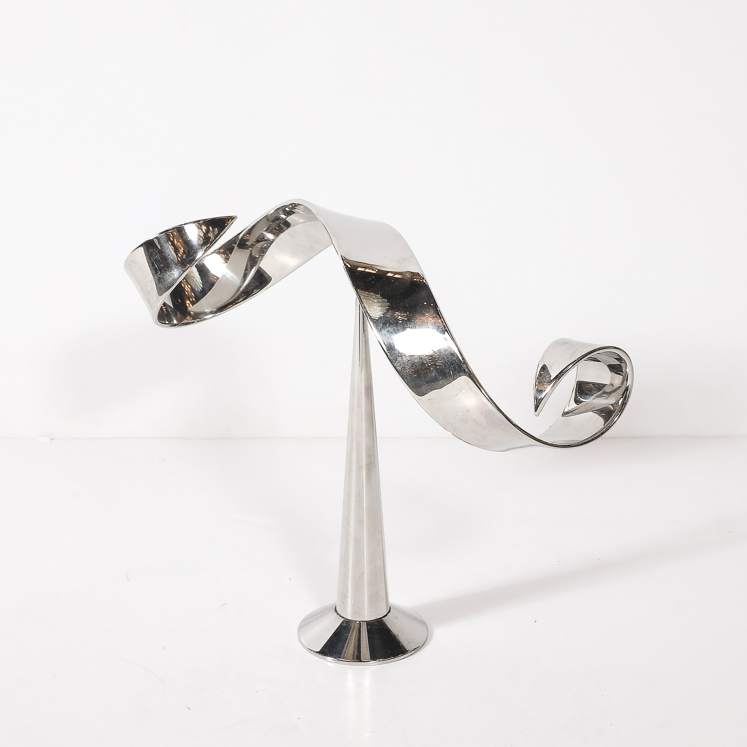 Mid-Century Modernist Elijah David Herschler Chrome Kinetic Sculpture — image 7
