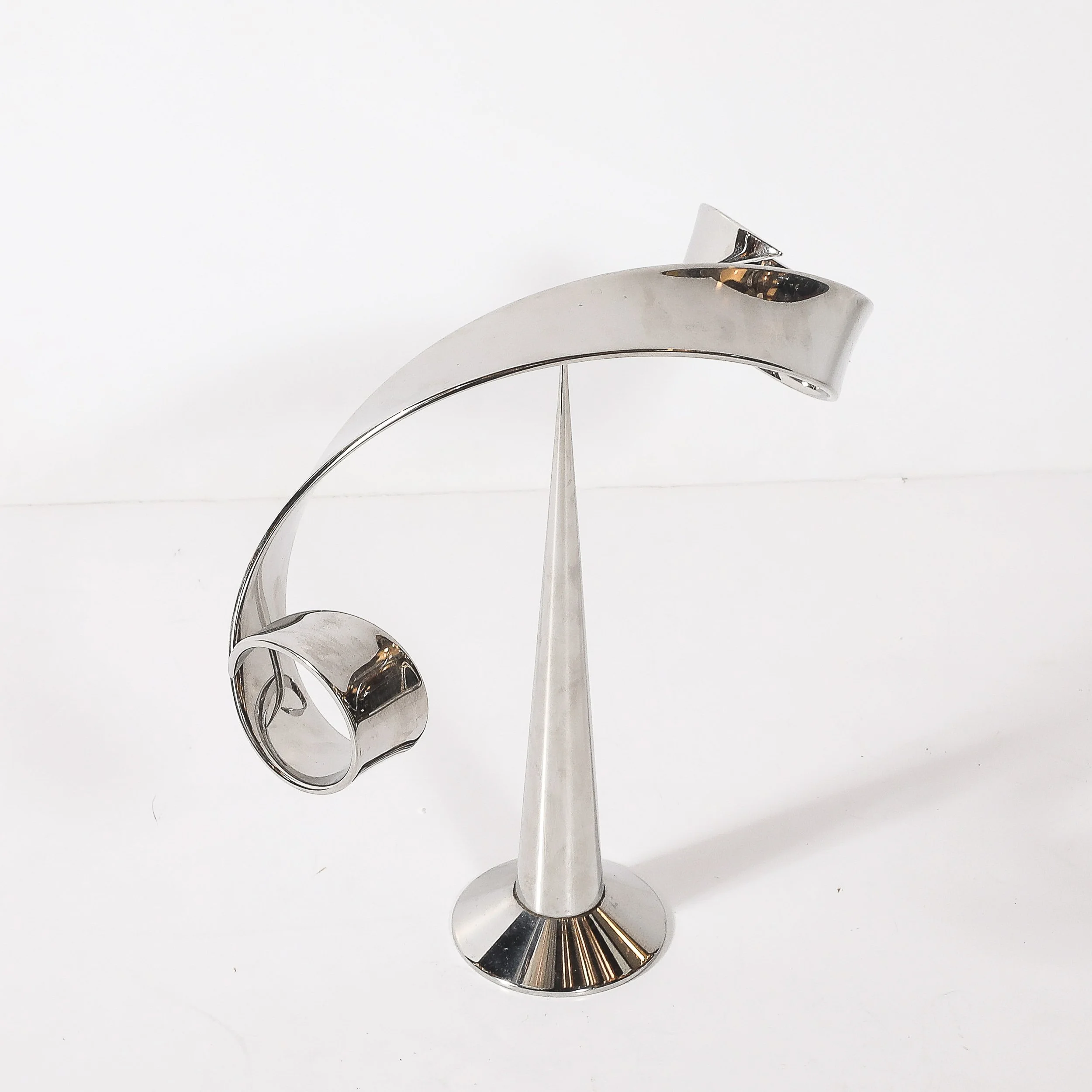 Mid-Century Modernist Elijah David Herschler Chrome Kinetic Sculpture — image 9