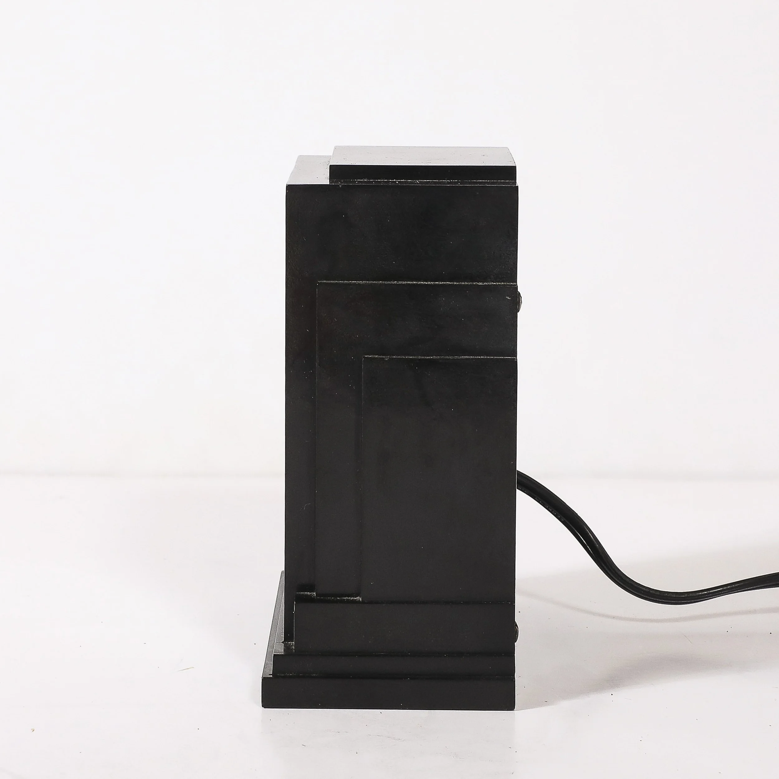 Art Deco Skyscraper Style Hammond Bakelite Electric Clock w/ Day Date Function — image 7