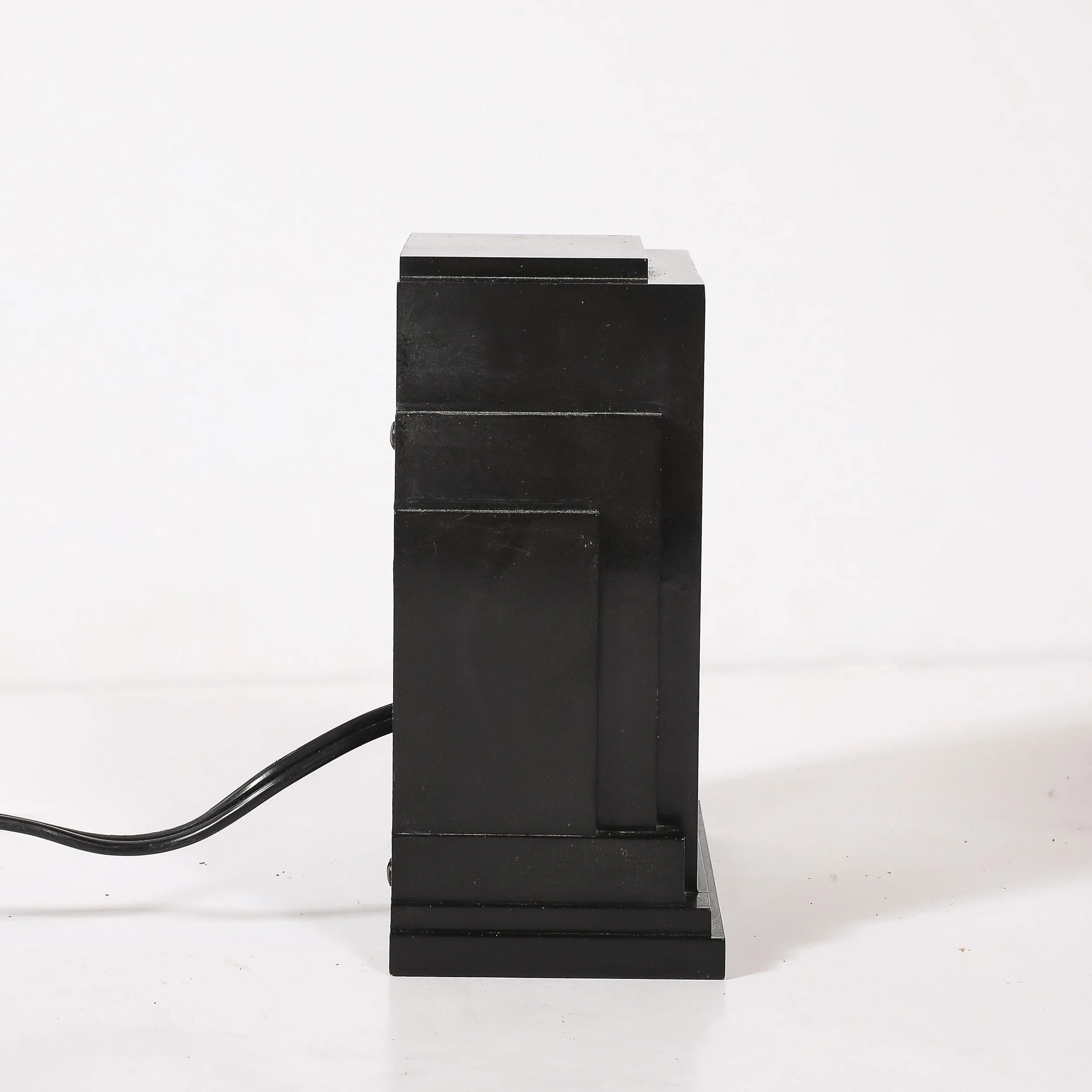 Art Deco Skyscraper Style Hammond Bakelite Electric Clock w/ Day Date Function — image 10
