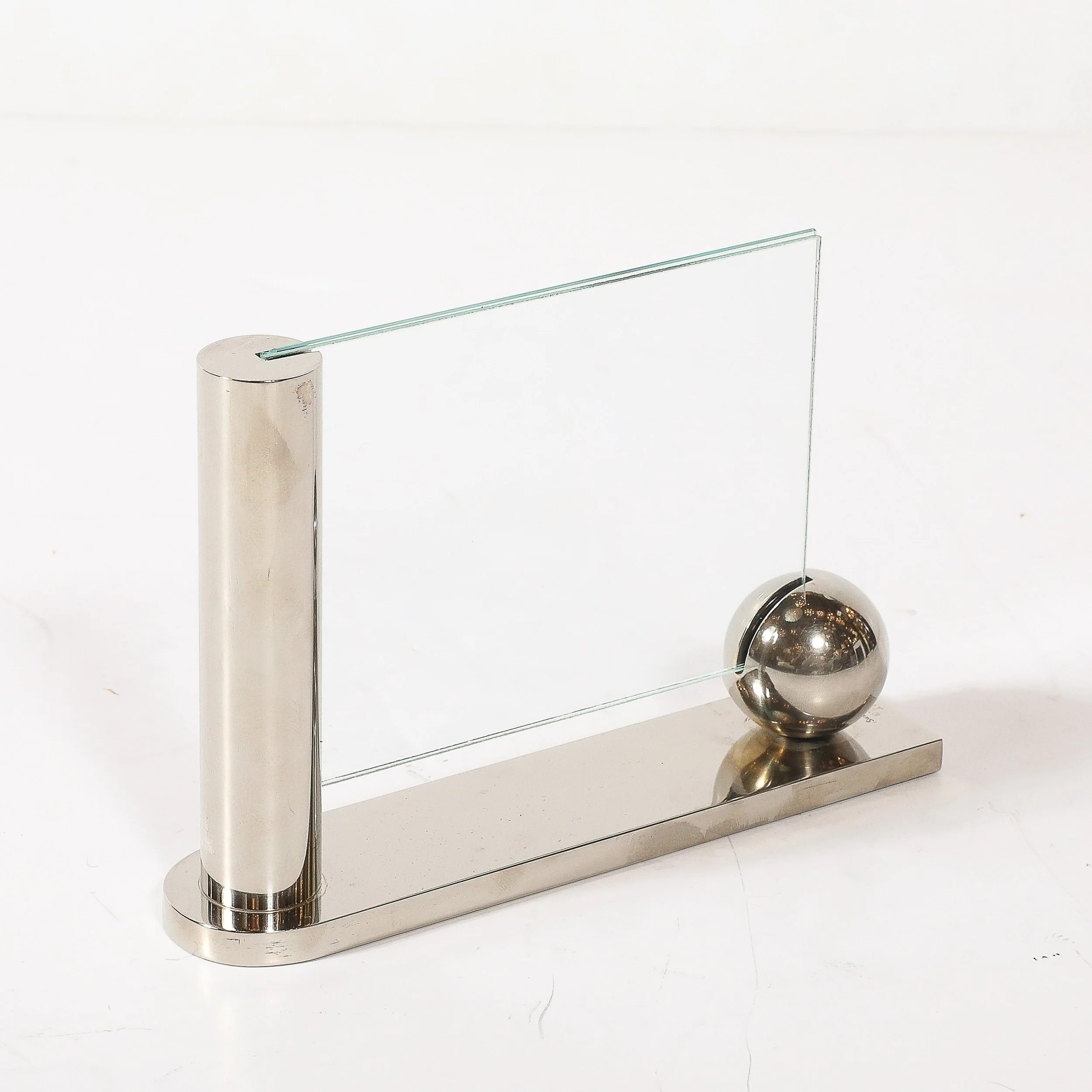 Mid-Century Swid Powell Silver Plated Picture Frame with Spherical Detail — image 4