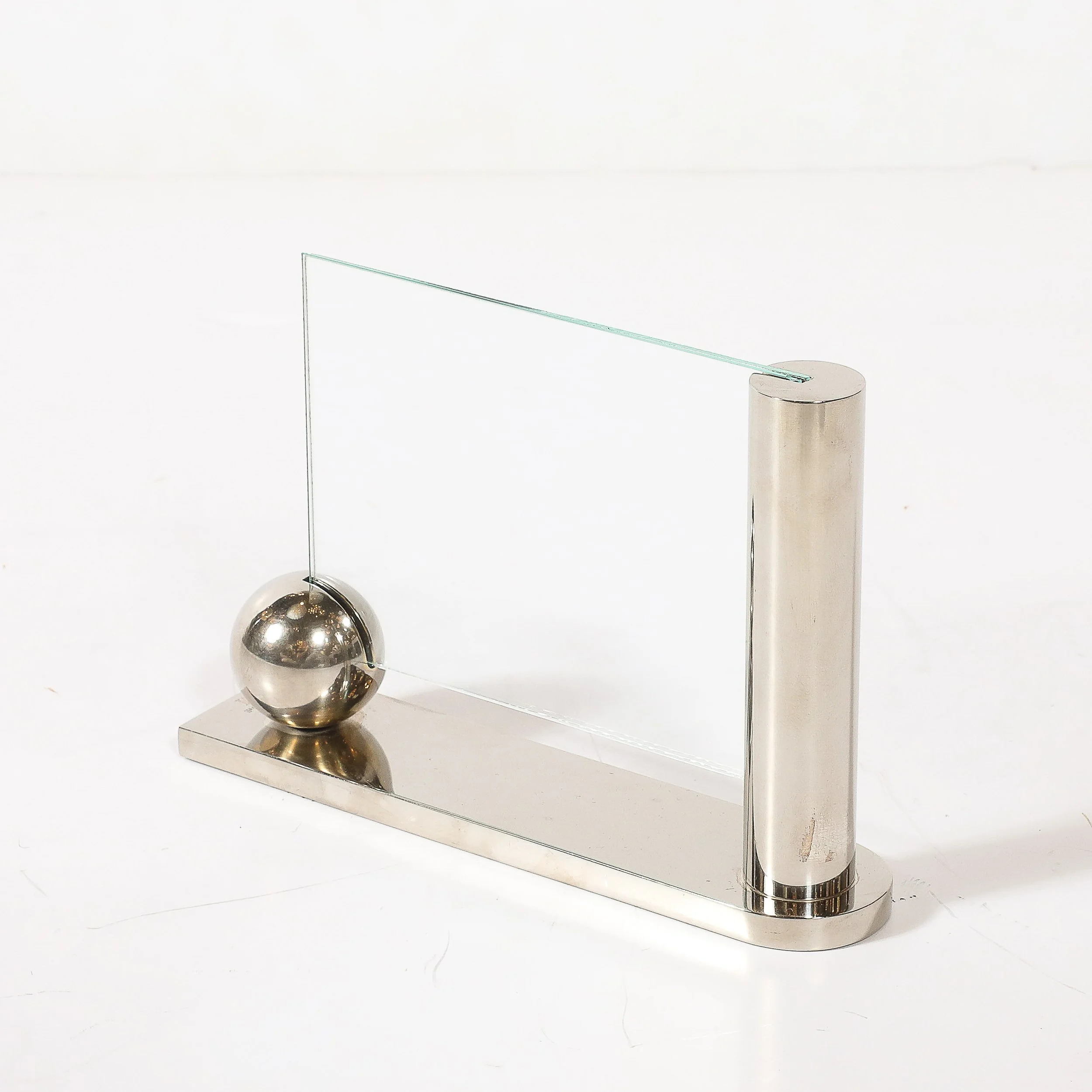 Mid-Century Swid Powell Silver Plated Picture Frame with Spherical Detail — image 6