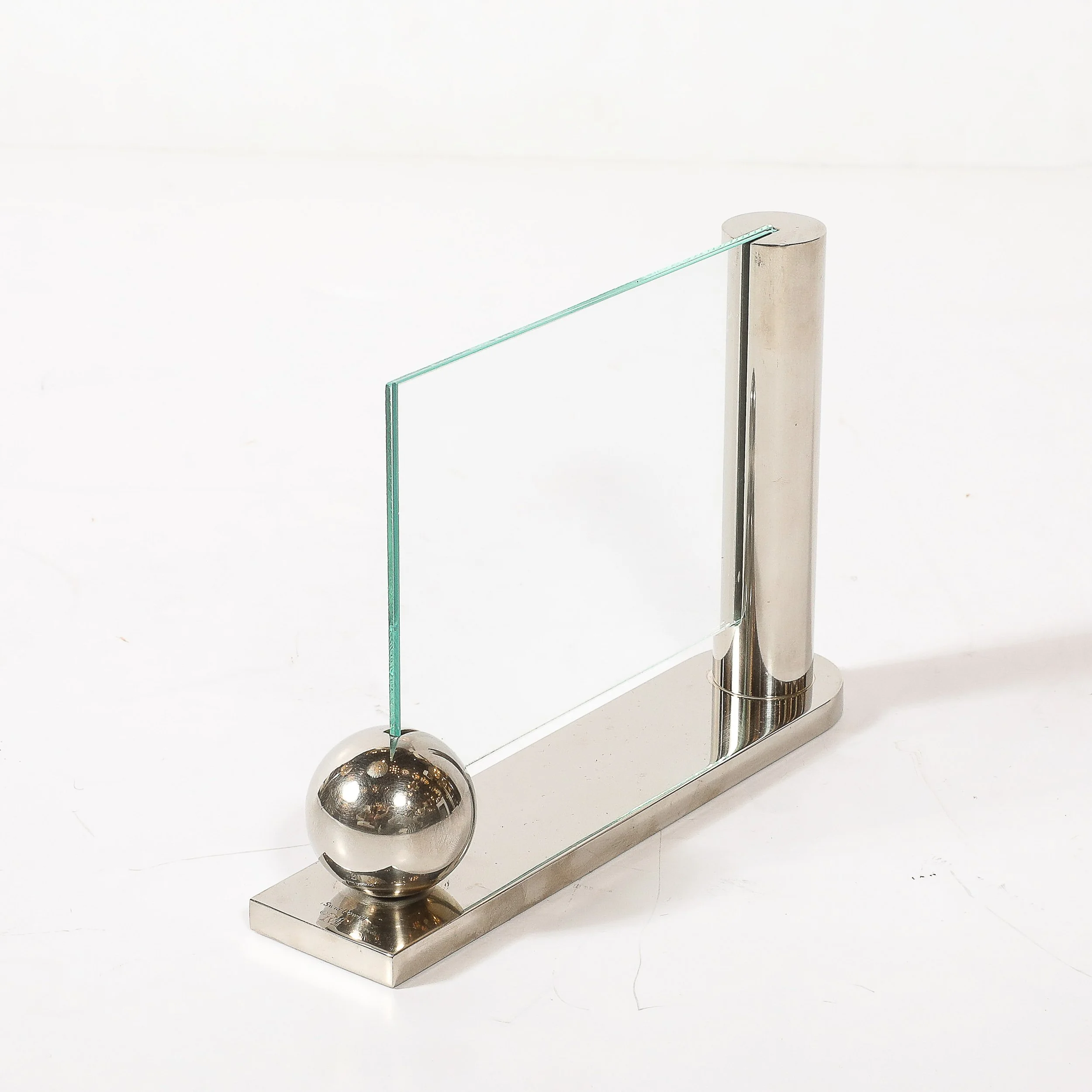 Mid-Century Swid Powell Silver Plated Picture Frame with Spherical Detail — image 8