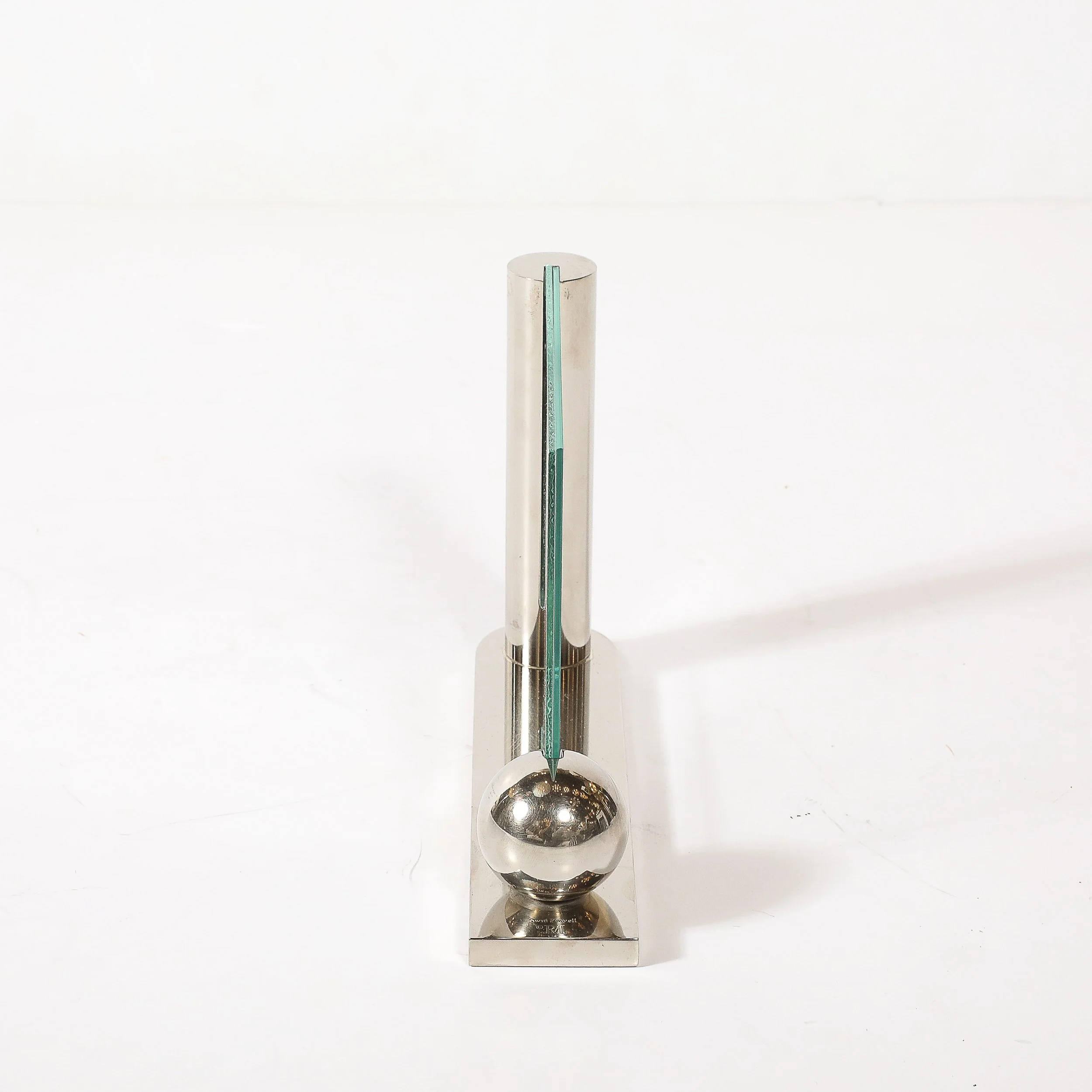 Mid-Century Swid Powell Silver Plated Picture Frame with Spherical Detail — image 9