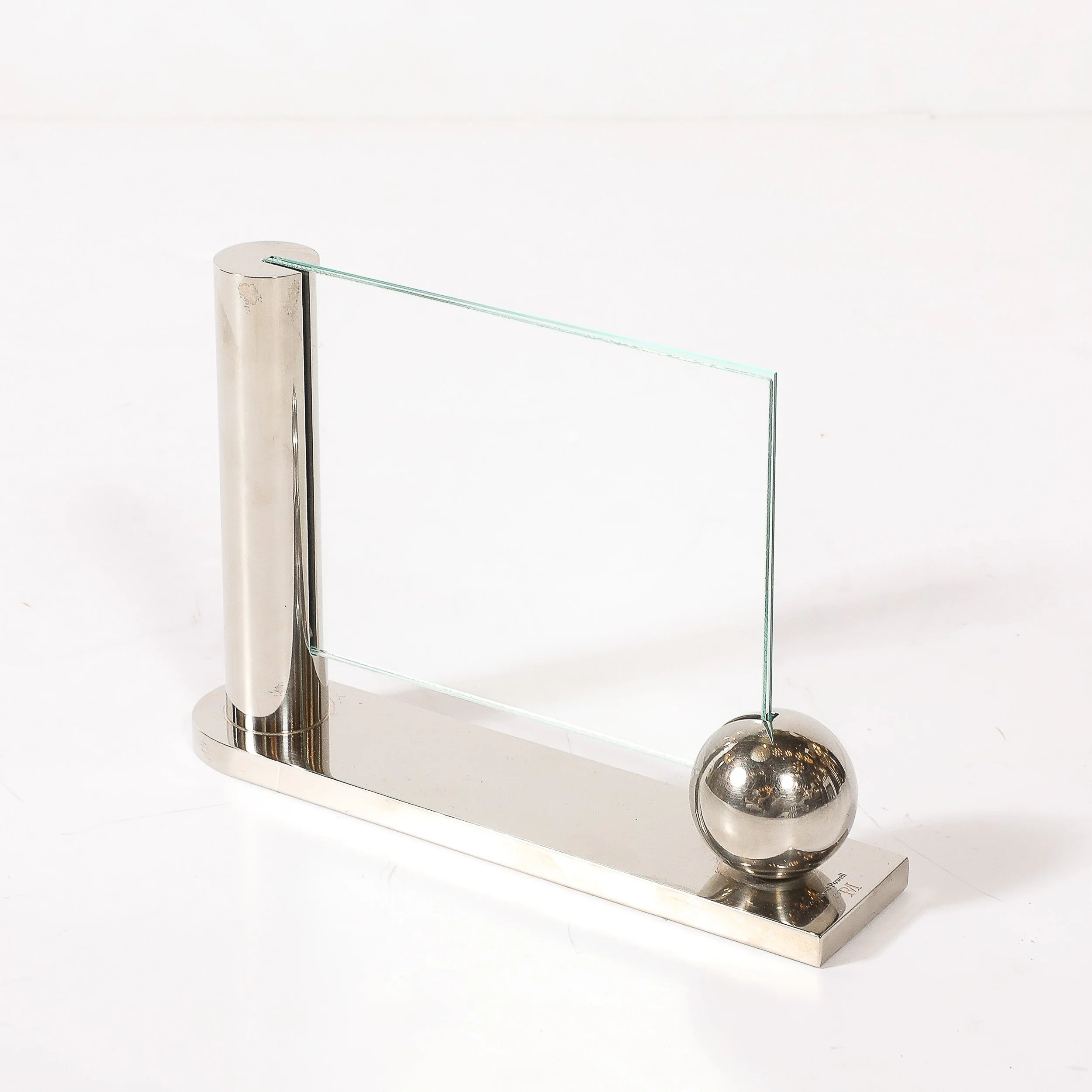 Mid-Century Swid Powell Silver Plated Picture Frame with Spherical Detail — image 10