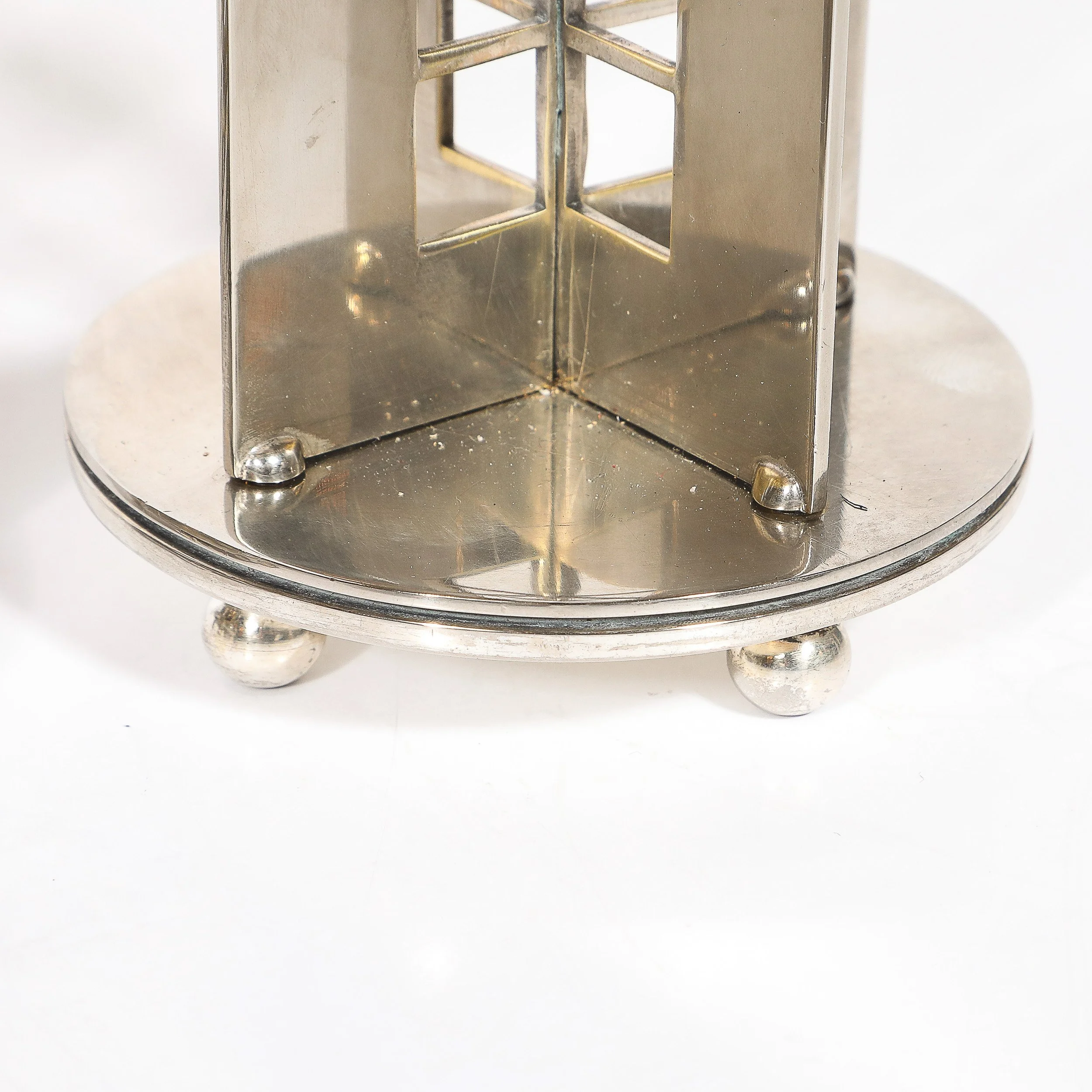 Pair of Modernist Signed Swid Powell Geometric Candlestick Holders — image 10