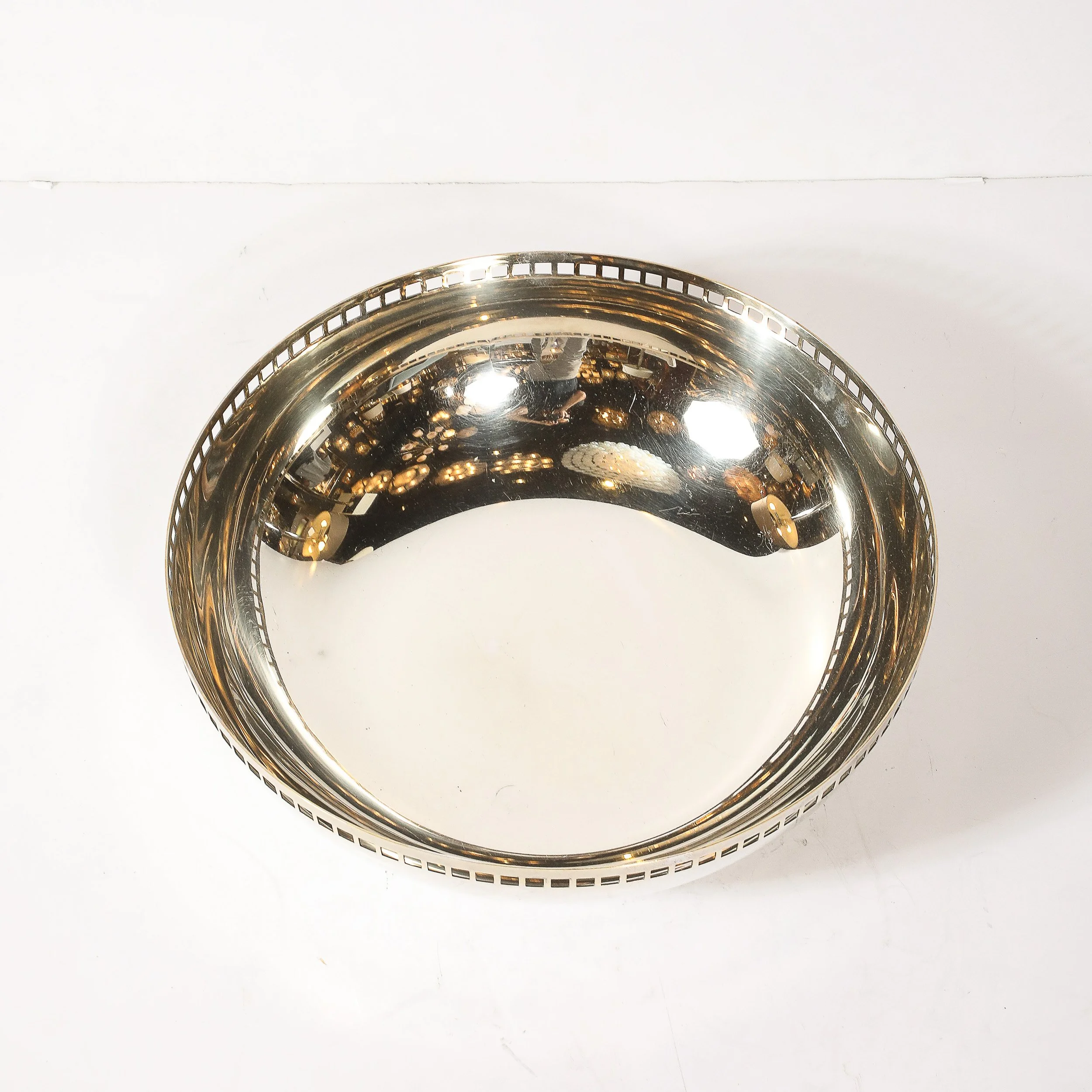 Modern Richard Meier Silver-Plate Architectural Skyscraper Bowl For Swid Powell — image 5