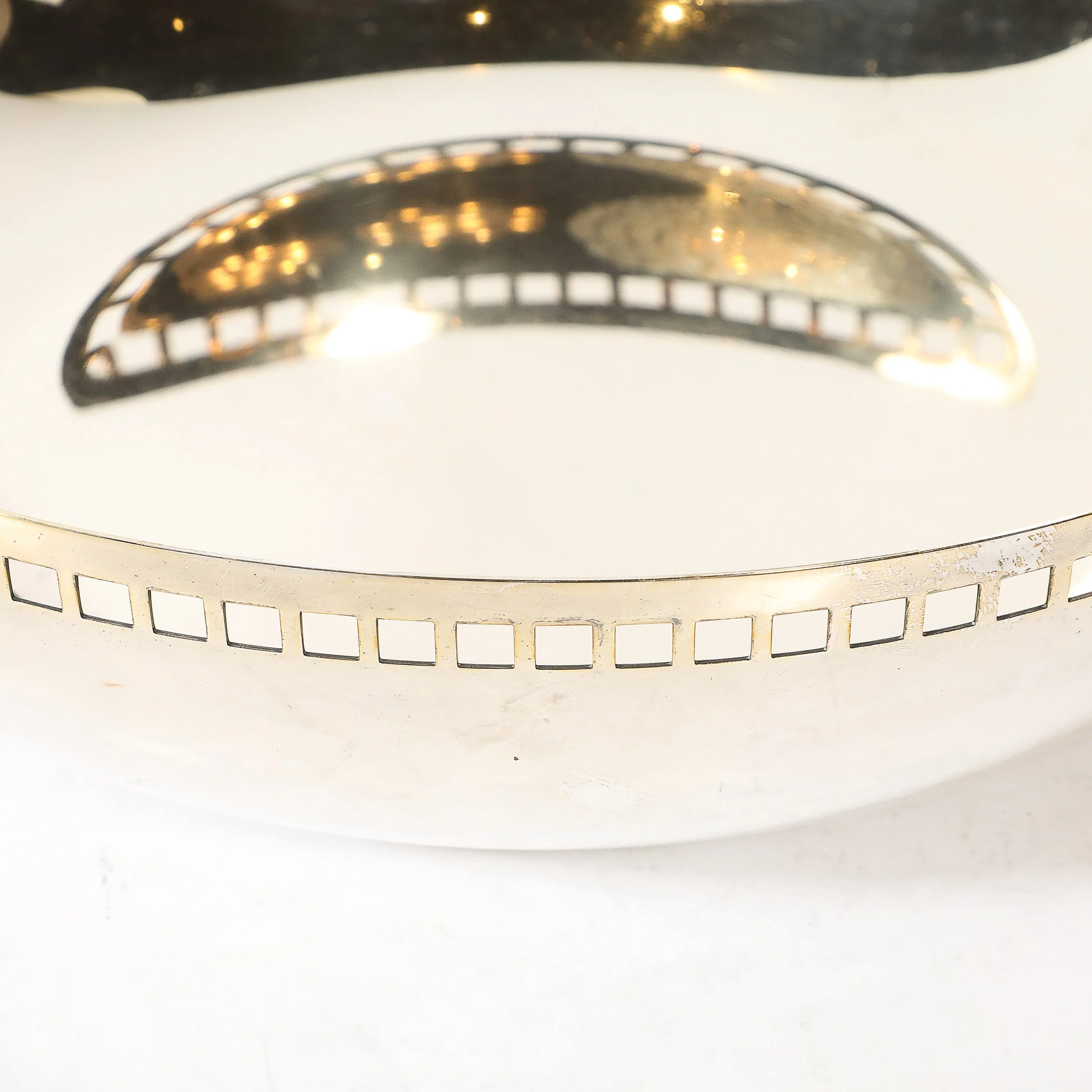 Modern Richard Meier Silver-Plate Architectural Skyscraper Bowl For Swid Powell — image 6