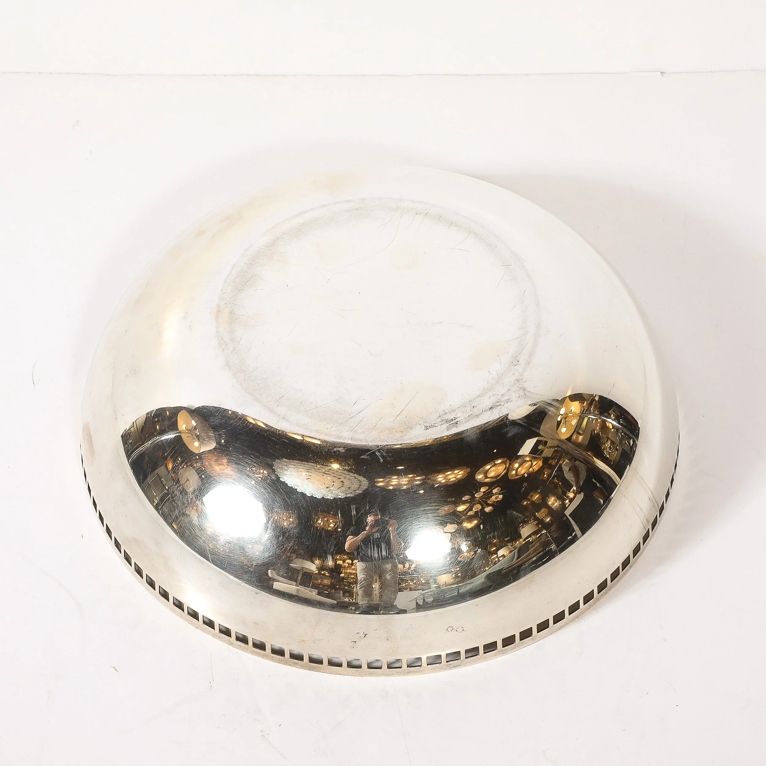 Modern Richard Meier Silver-Plate Architectural Skyscraper Bowl For Swid Powell — image 11