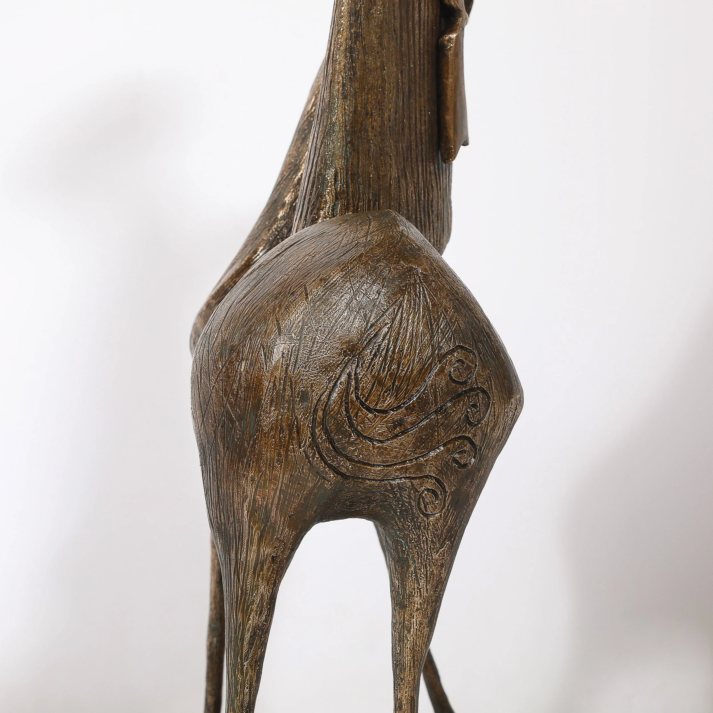 Mid-Century Bronze Signed Gloria Ellies Stylized Horseman Sculpture Edition 4/6 — image 10