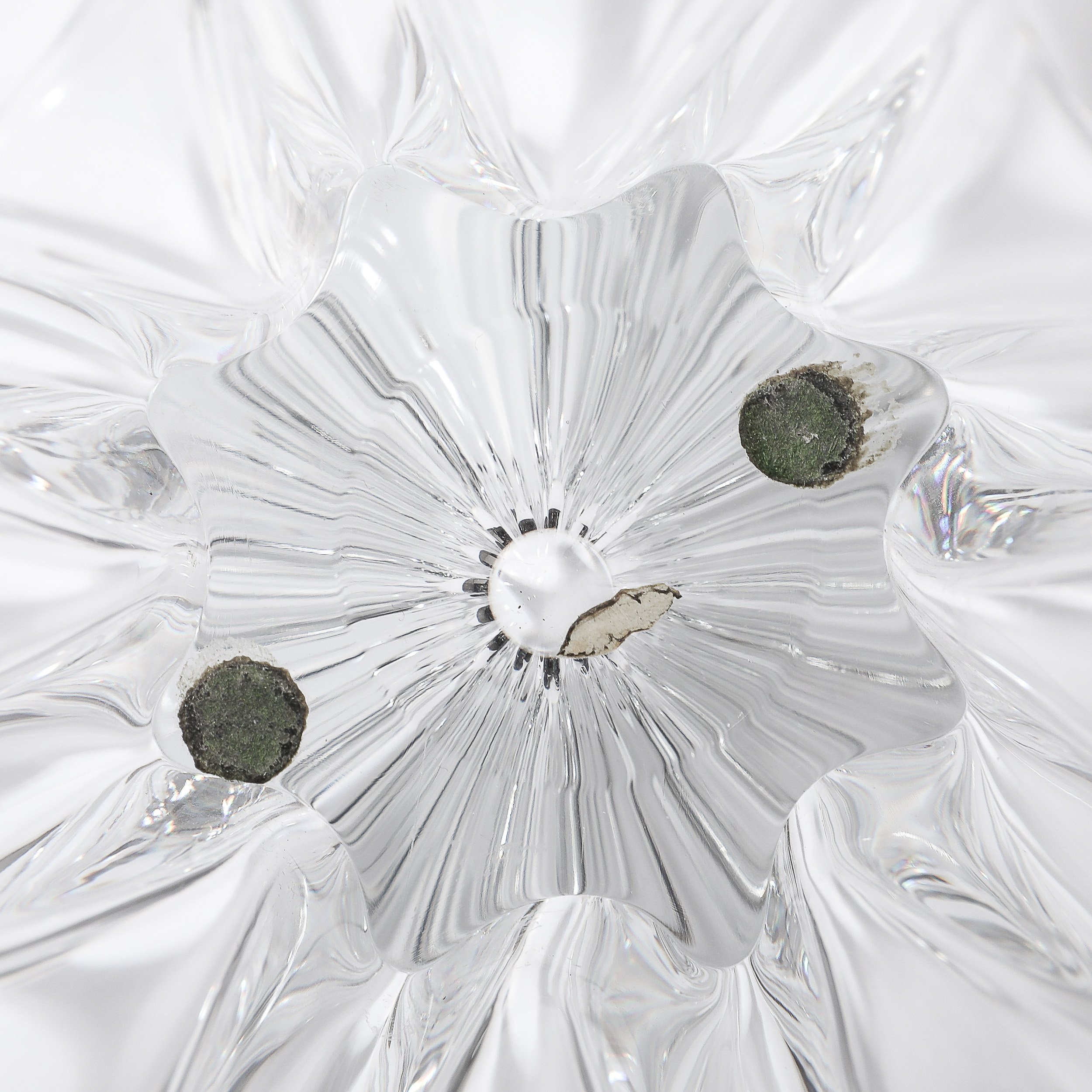 Mid-Century Modern Signed Baccarat Crystal Octopus Bowl — image 9