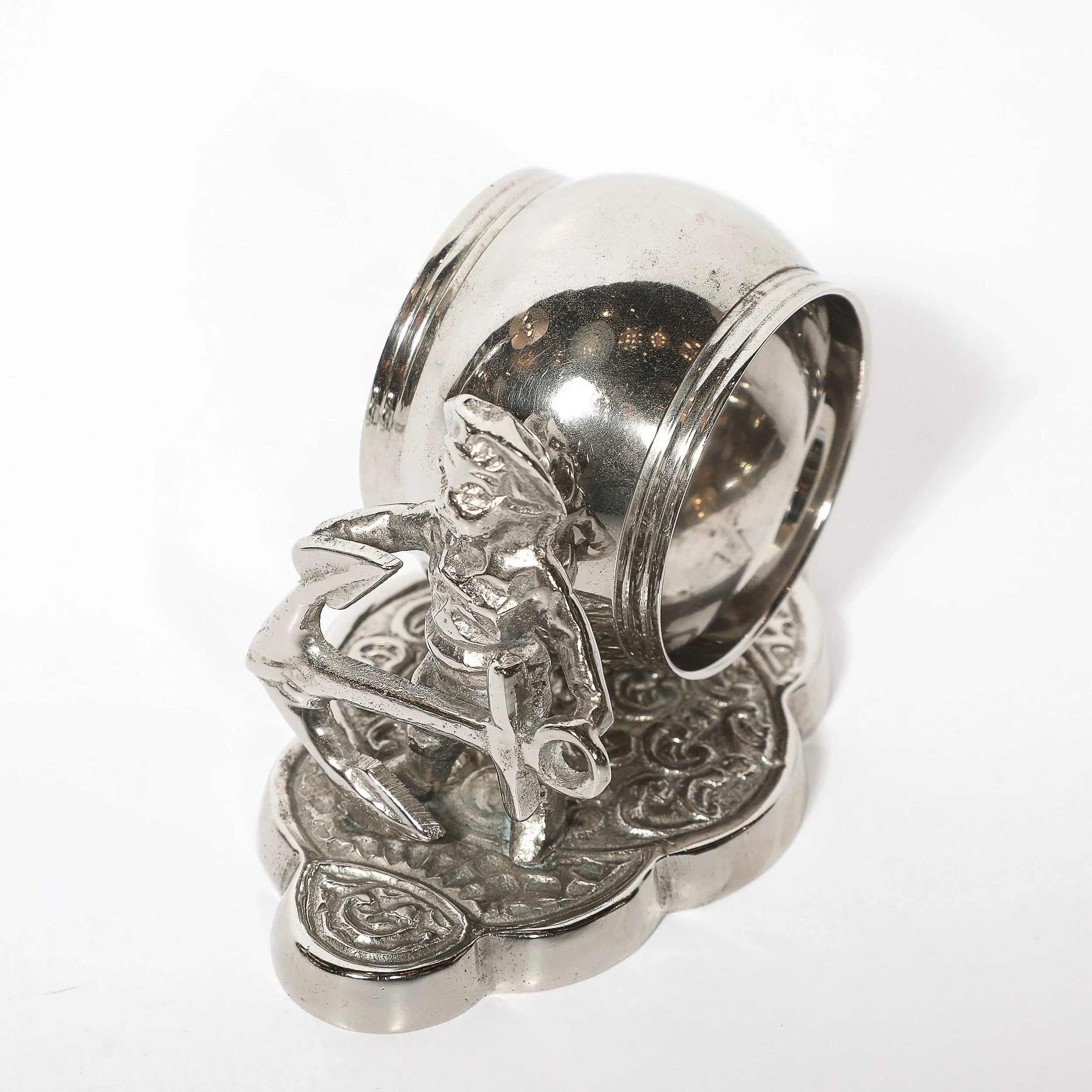 Pair of Victorian Silver-Plated Figural Napkin Rings — image 11