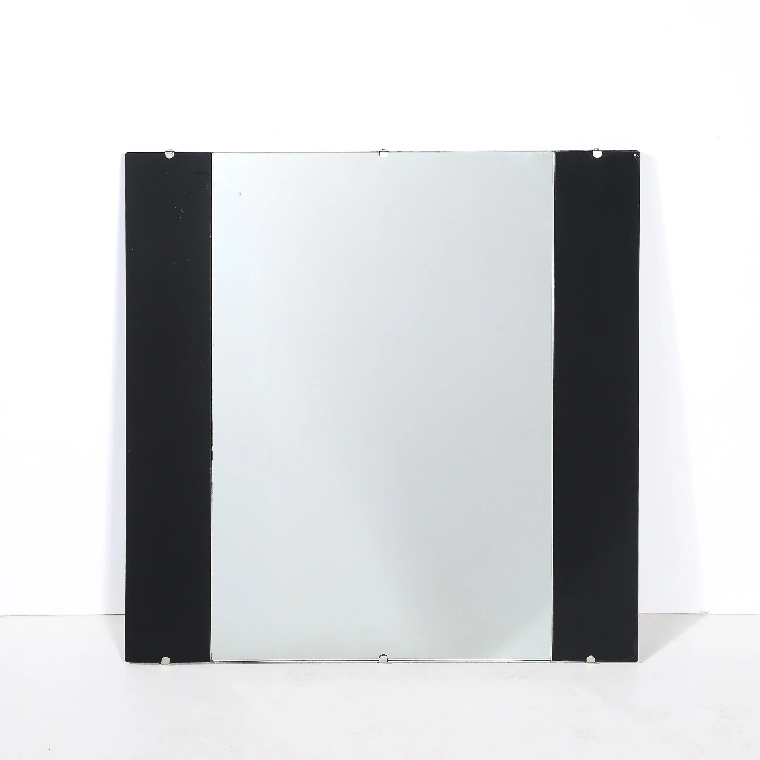 Art Deco Machine Age Tri-Panel Vitrolite Mirror — image 3