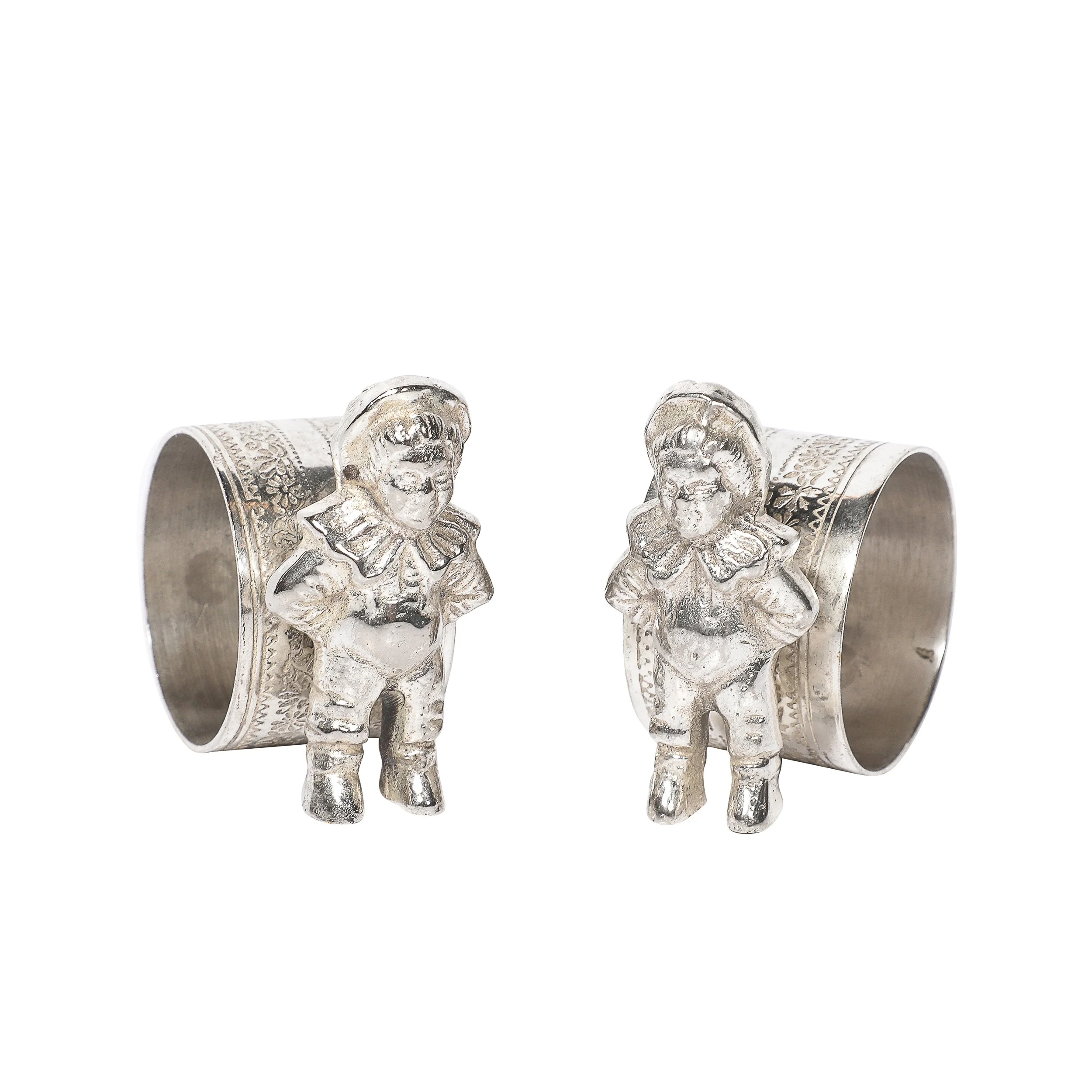 Pair of Victorian Silver-Plated 'Eton Boy' Napkin Holders offered by High Style Deco — image 1
