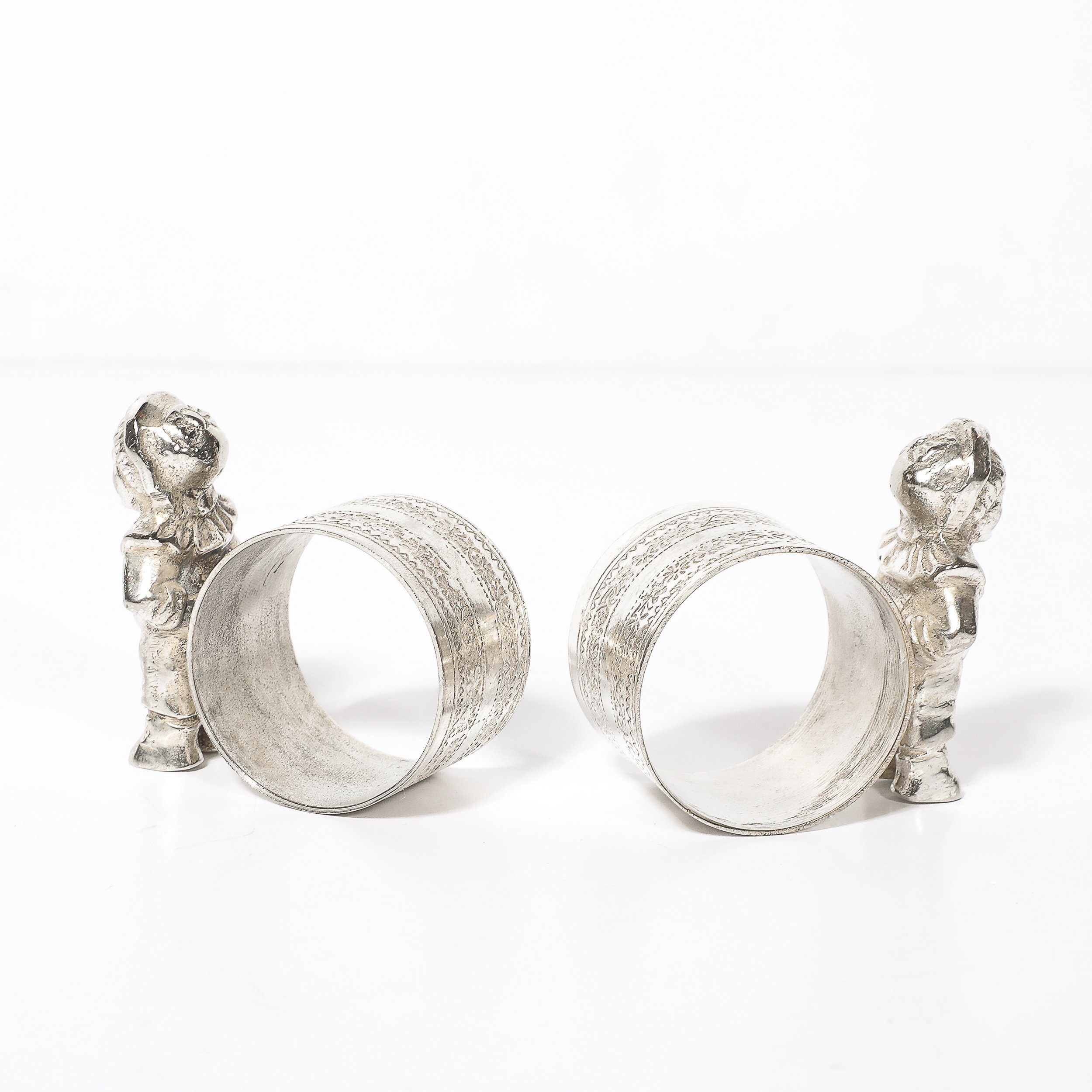 Pair of Victorian Silver-Plated 'Eton Boy' Napkin Holders offered by High Style Deco — image 2