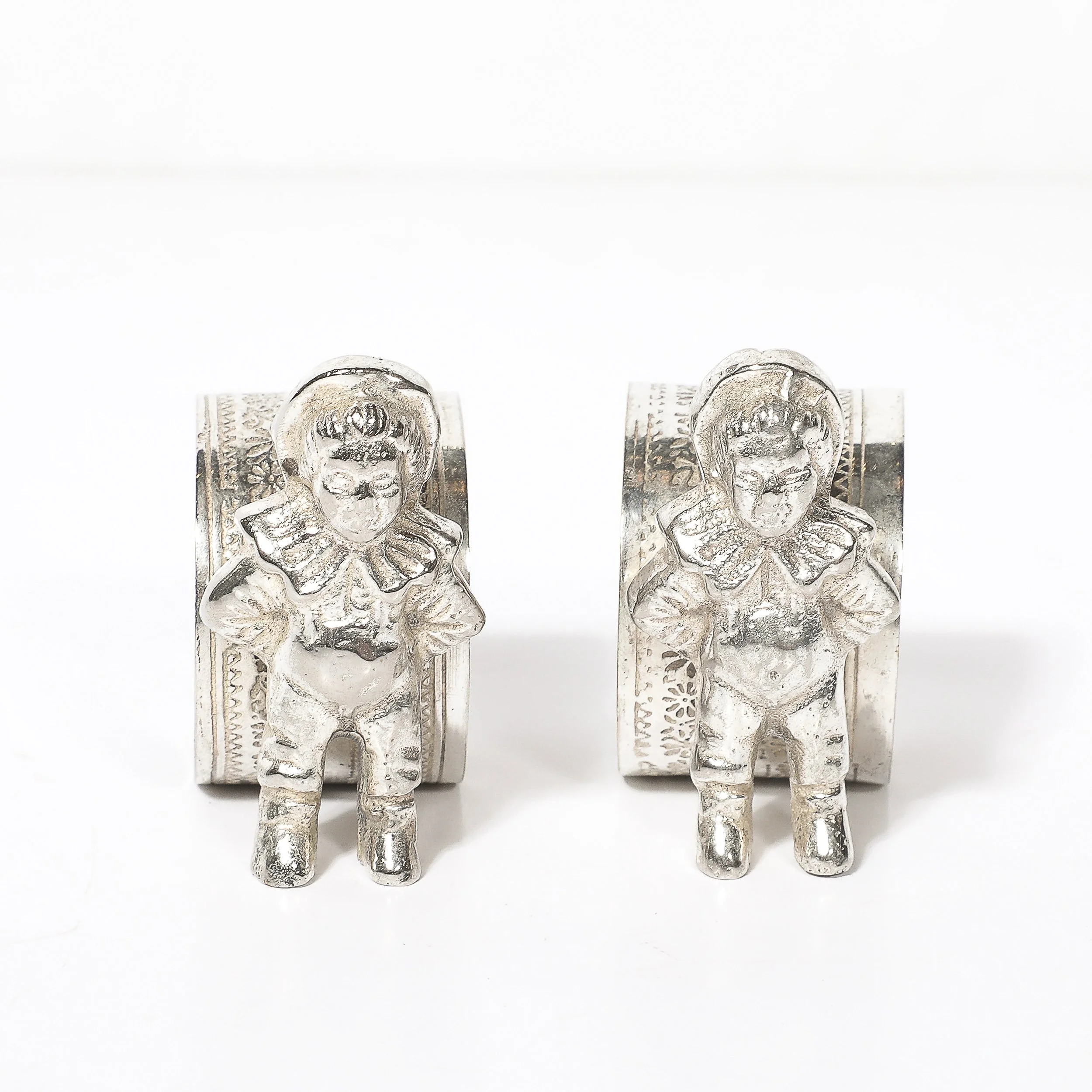 Pair of Victorian Silver-Plated 'Eton Boy' Napkin Holders offered by High Style Deco — image 3
