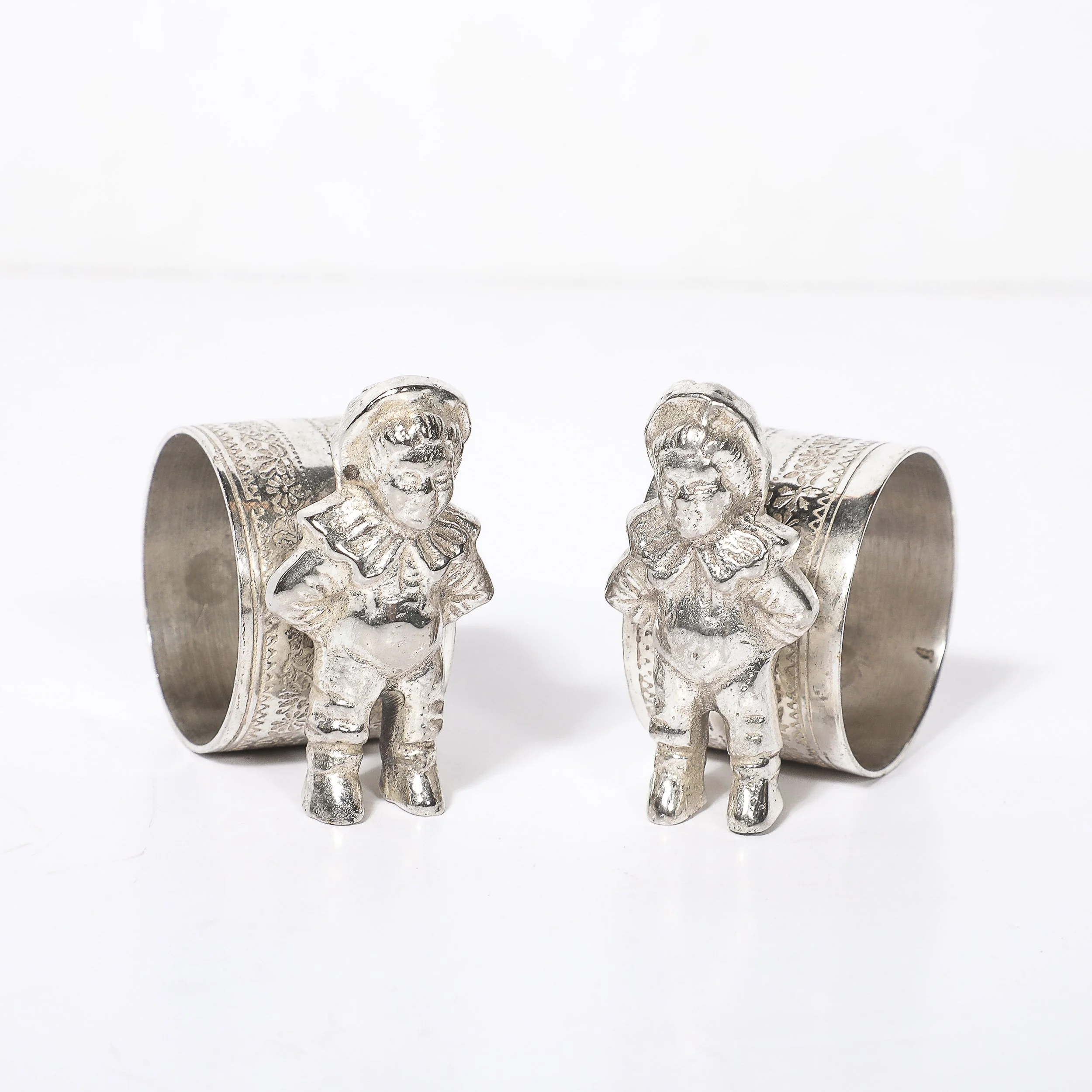 Pair of Victorian Silver-Plated 'Eton Boy' Napkin Holders offered by High Style Deco — image 5