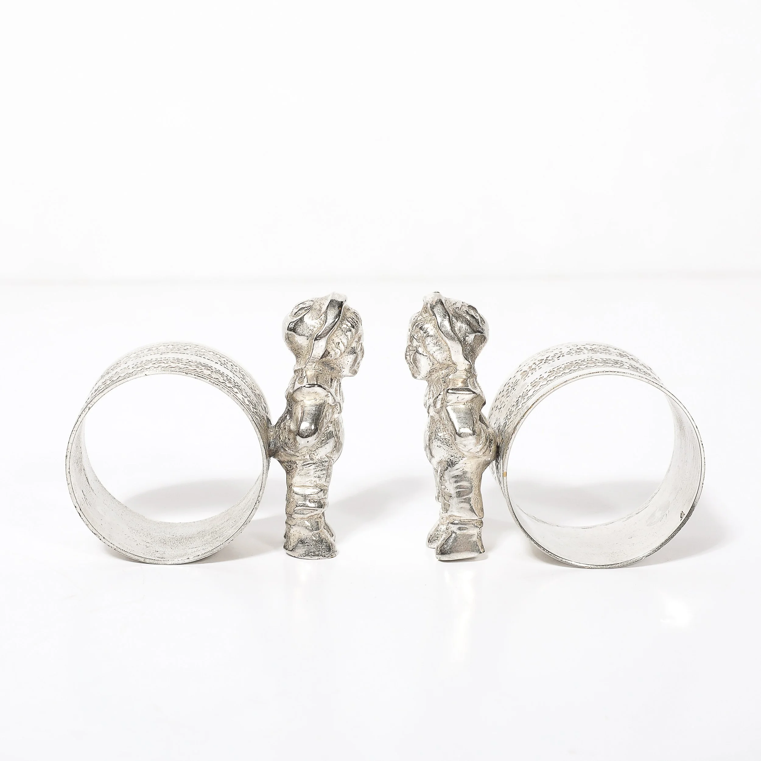 Pair of Victorian Silver-Plated 'Eton Boy' Napkin Holders offered by High Style Deco — image 6