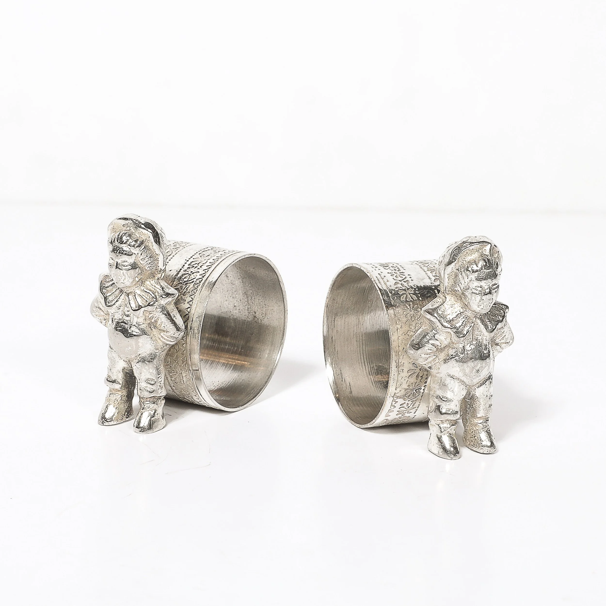 Pair of Victorian Silver-Plated 'Eton Boy' Napkin Holders offered by High Style Deco — image 10