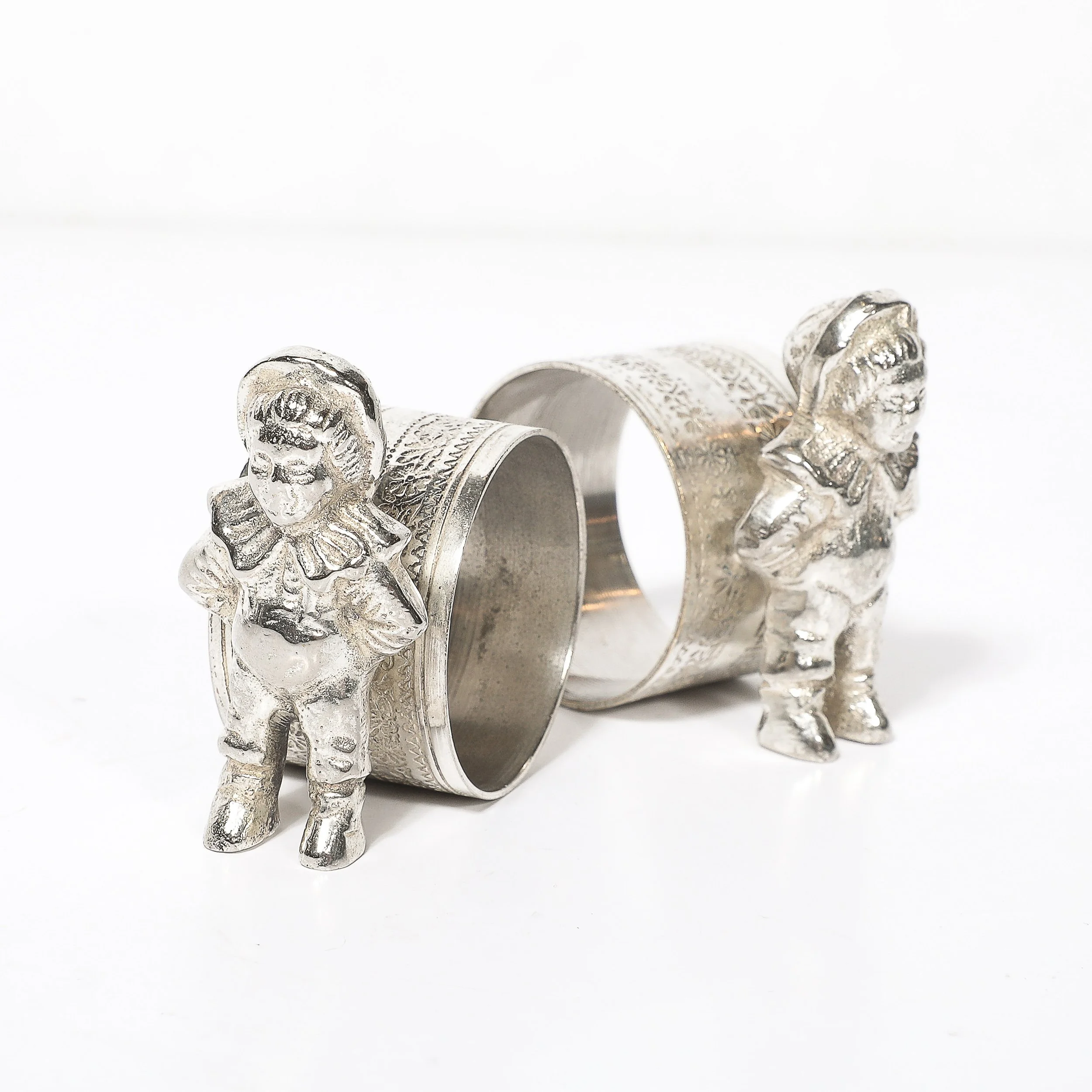 Pair of Victorian Silver-Plated 'Eton Boy' Napkin Holders offered by High Style Deco — image 12