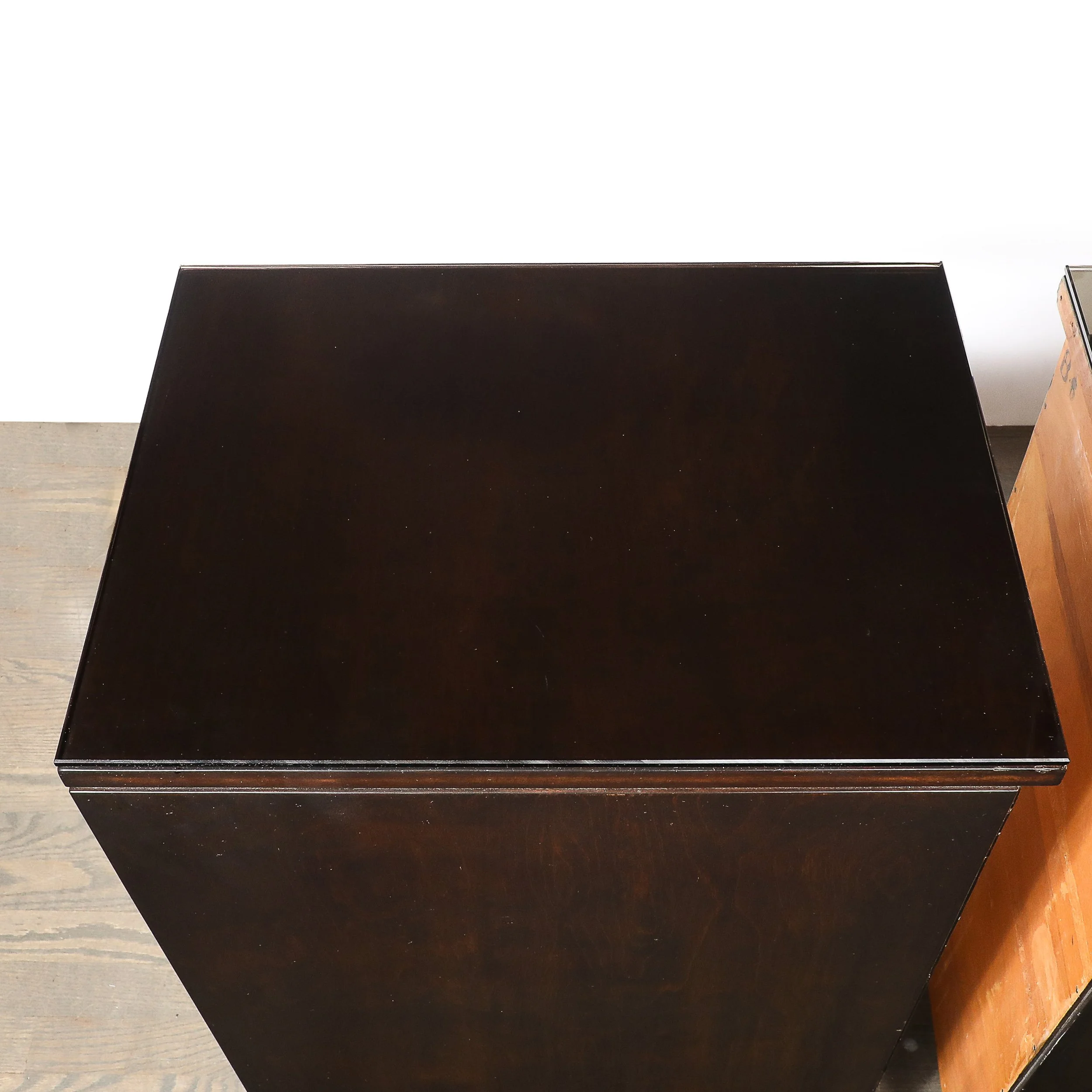 Pair of Art Deco Eliel Saarinen for Johnson Walnut End Tables/ Nightstands offered by High Style Deco — image 13