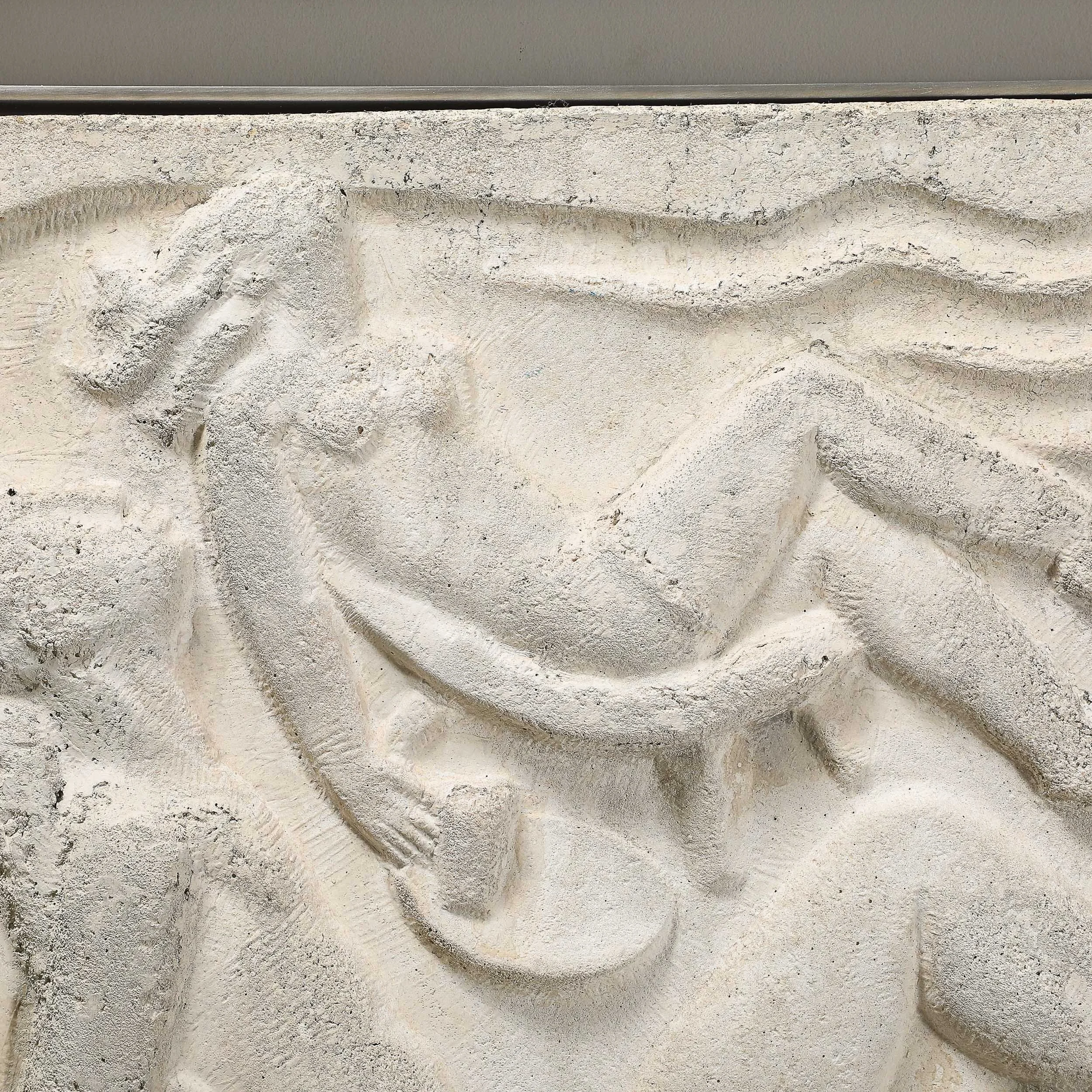 Series of Four Chuck Dodson Cast Concrete Art Deco Wall Plaques offered by High Style Deco — image 11