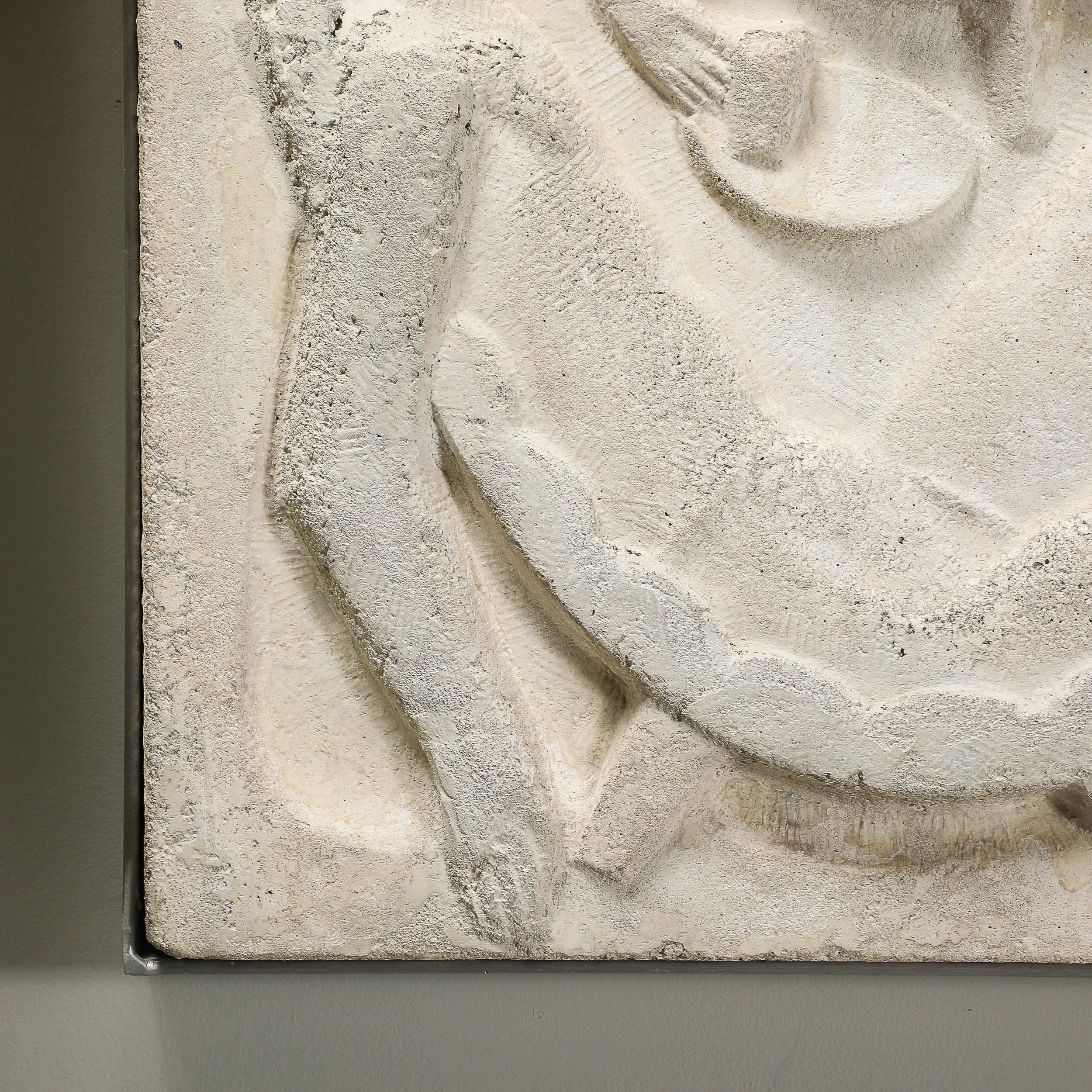 Series of Four Chuck Dodson Cast Concrete Art Deco Wall Plaques offered by High Style Deco — image 12
