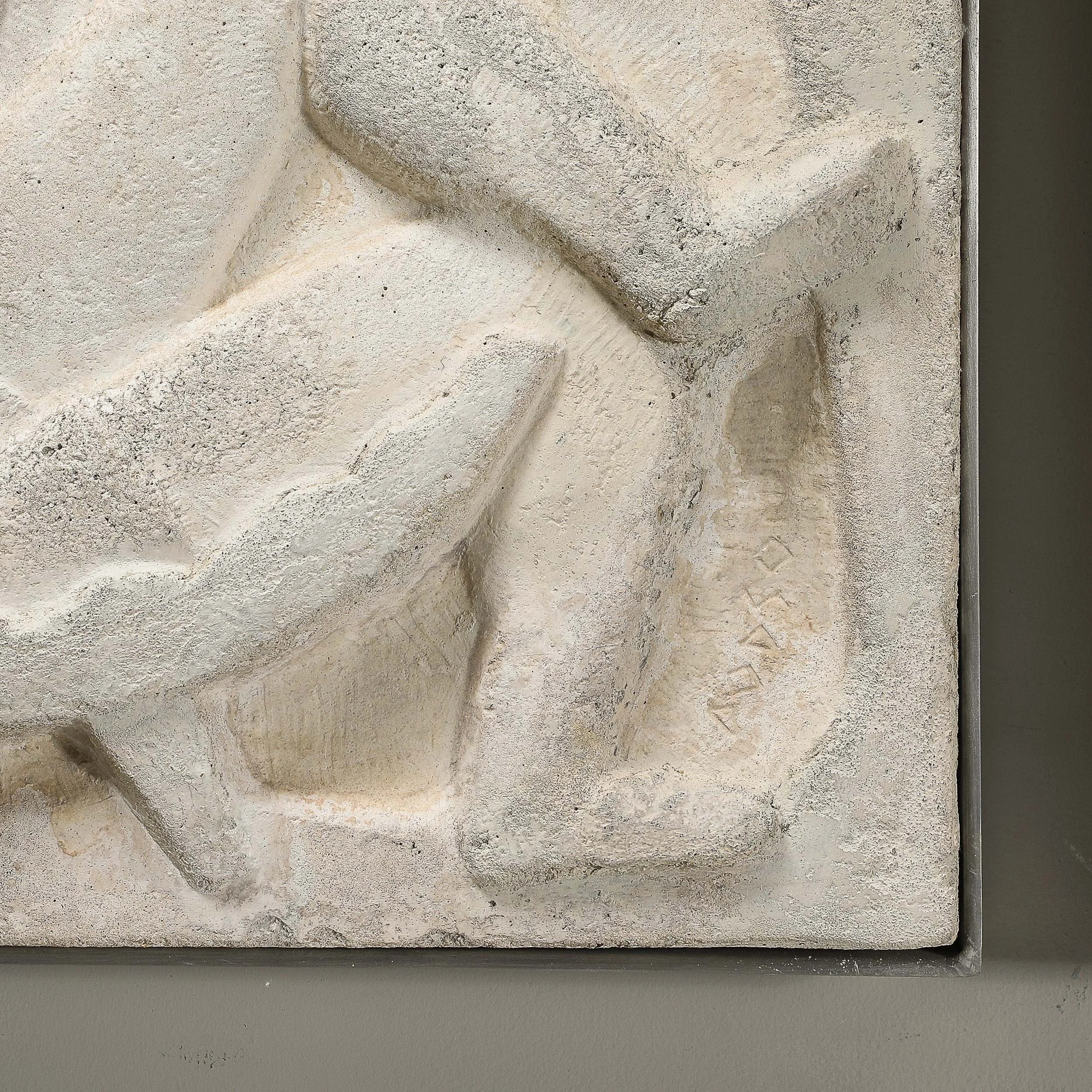 Series of Four Chuck Dodson Cast Concrete Art Deco Wall Plaques offered by High Style Deco — image 13