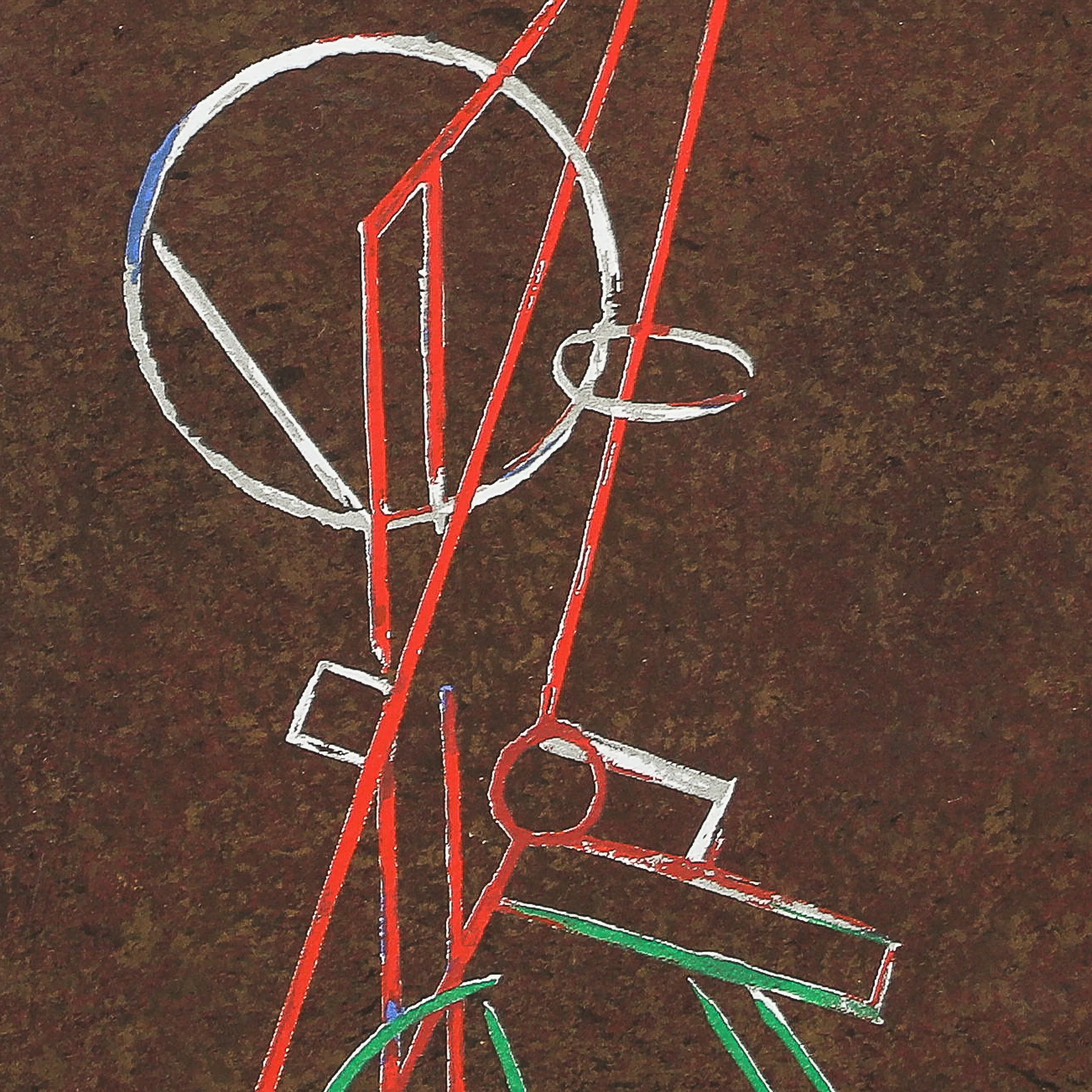 Antoine Pevsner Signed Abstract Composition Screenprint, 1961 offered by High Style Deco — image 2
