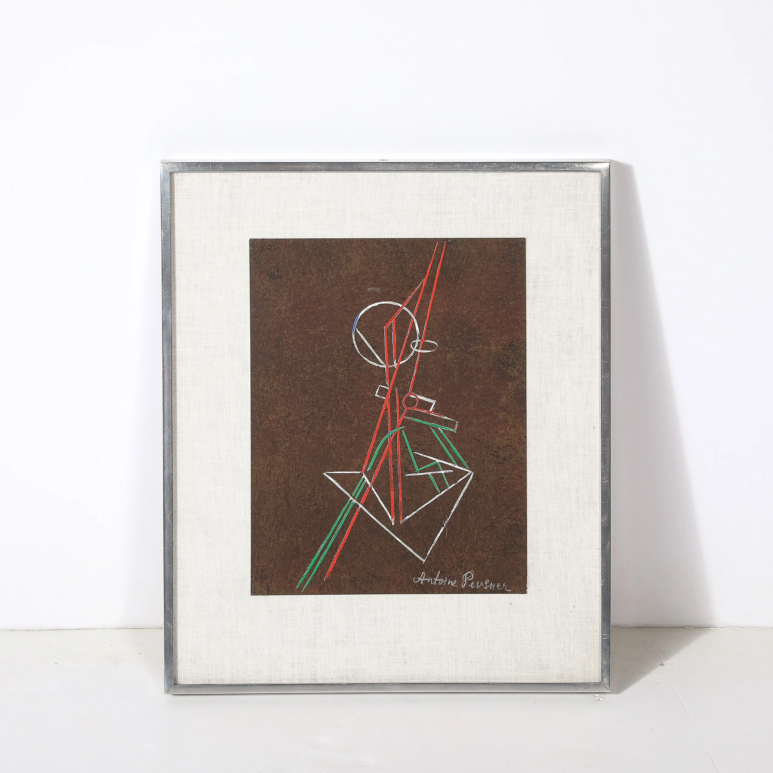 Antoine Pevsner Signed Abstract Composition Screenprint, 1961 offered by High Style Deco — image 3