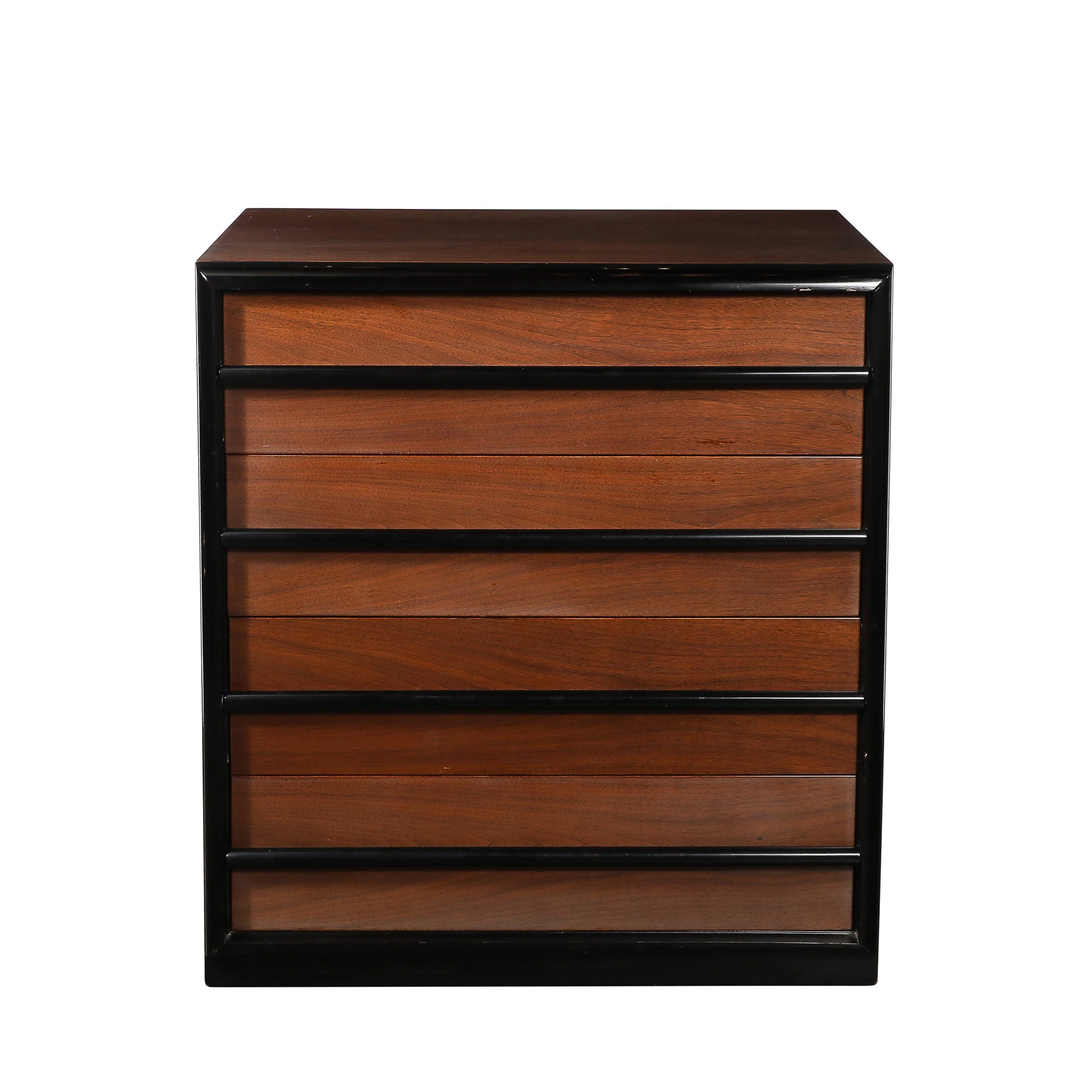 Mid-Century Walnut & Lacquered Chest by Robsjohn-Gibbings for Widdicomb Company offered by High Style Deco — image 1