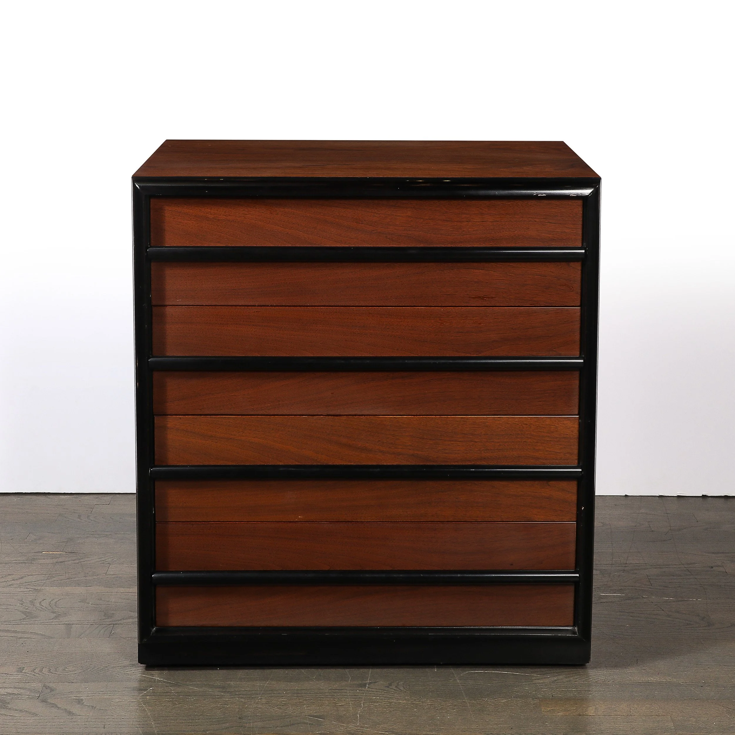 Mid-Century Walnut & Lacquered Chest by Robsjohn-Gibbings for Widdicomb Company offered by High Style Deco — image 4