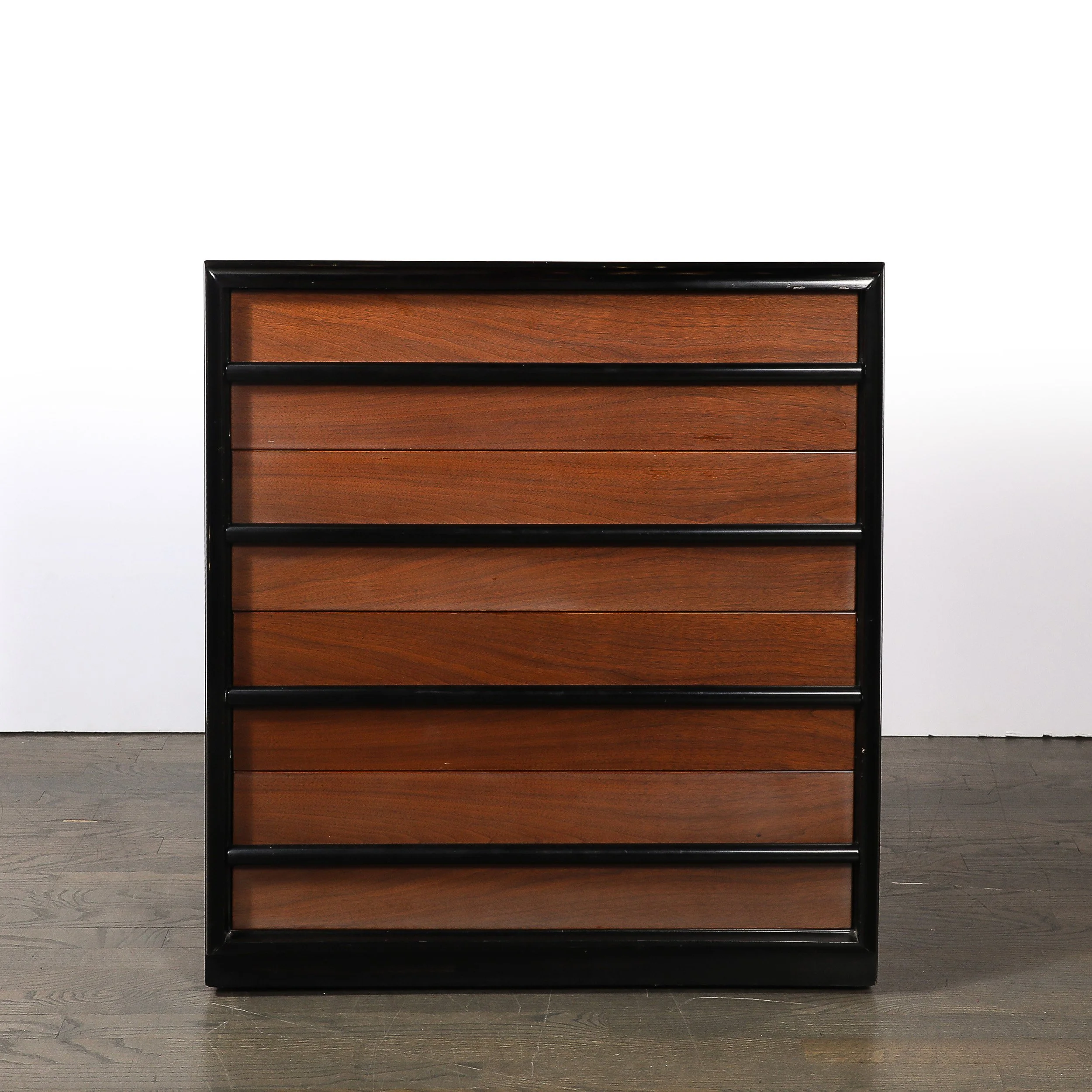 Mid-Century Walnut & Lacquered Chest by Robsjohn-Gibbings for Widdicomb Company offered by High Style Deco — image 5