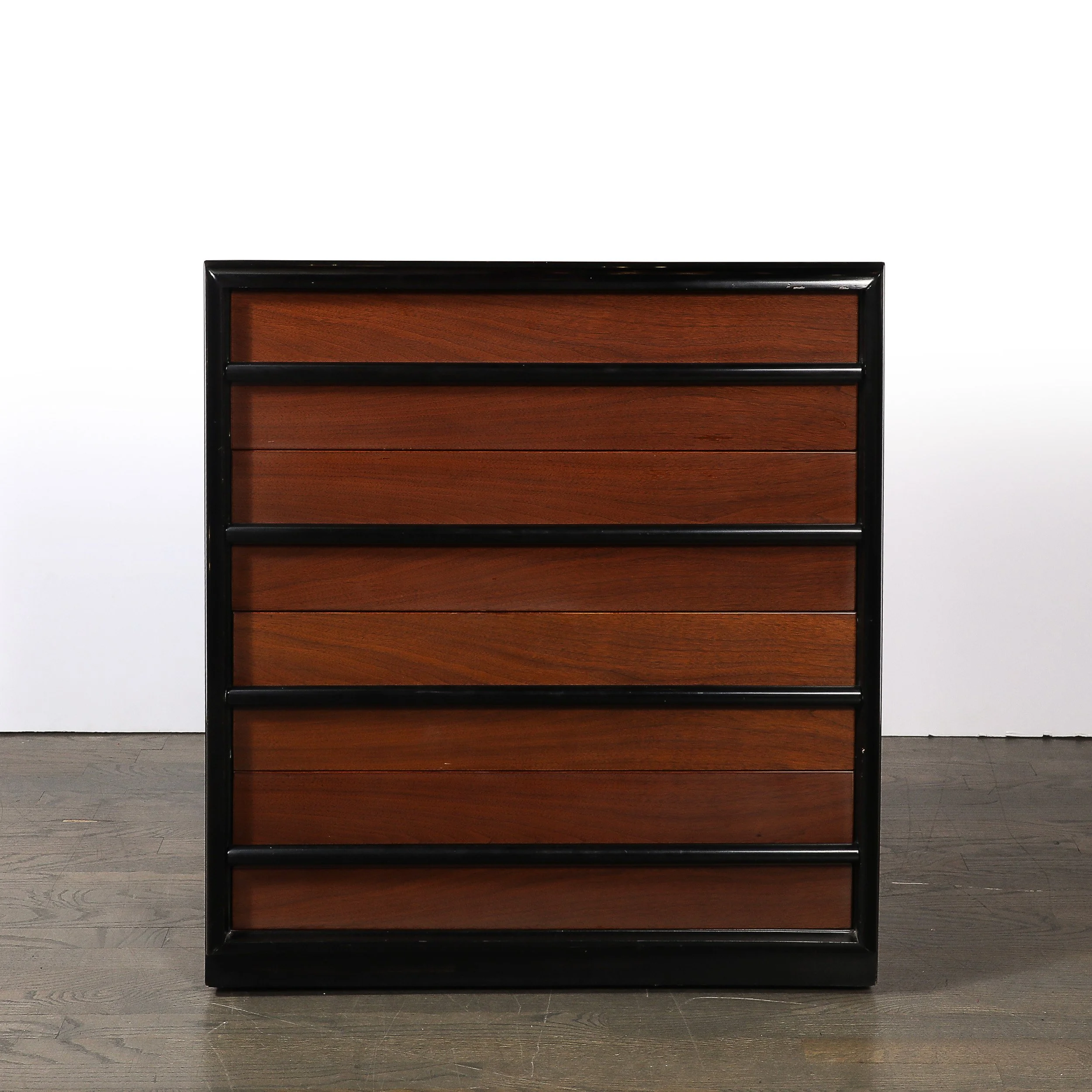 Mid-Century Walnut & Lacquered Chest by Robsjohn-Gibbings for Widdicomb Company offered by High Style Deco — image 6