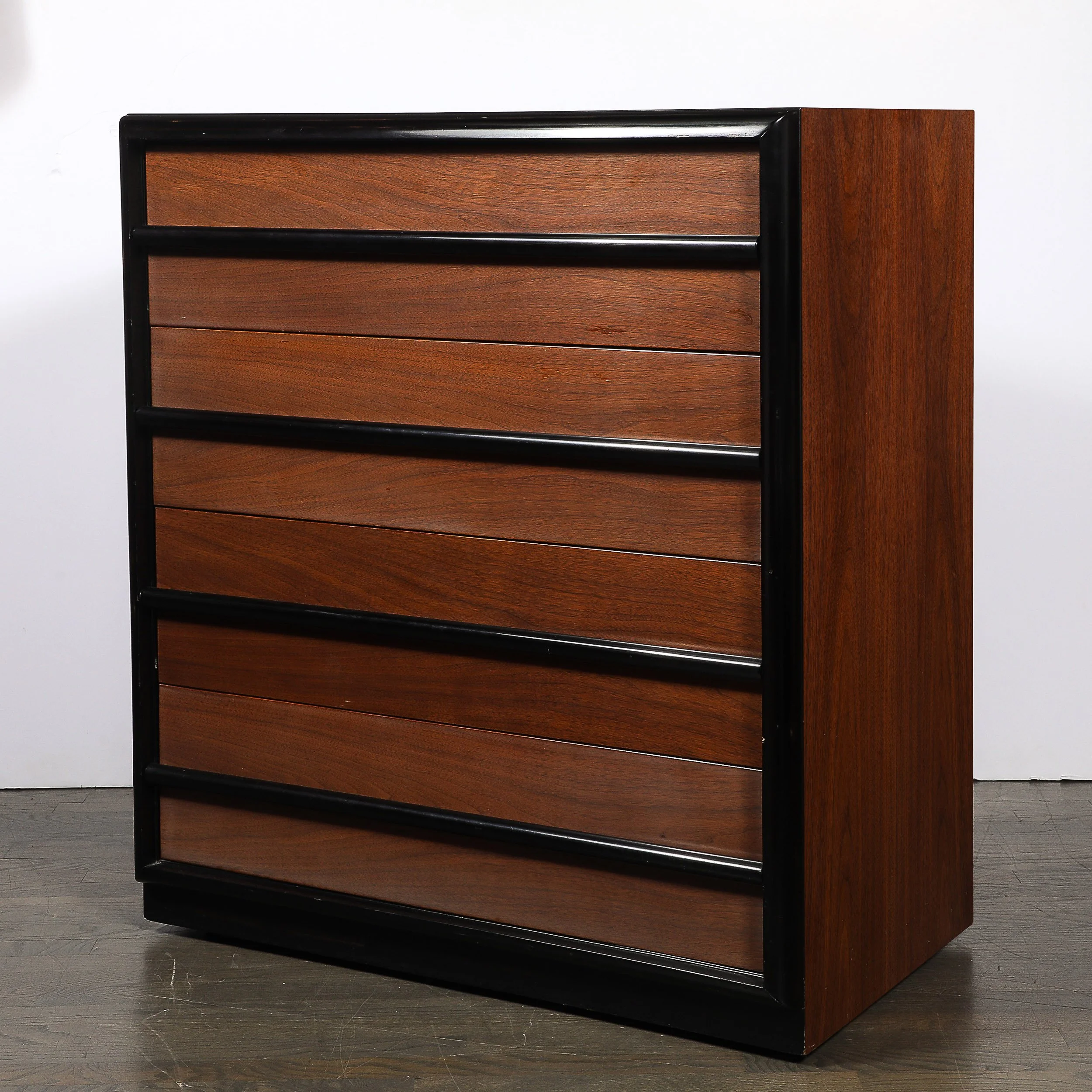 Mid-Century Walnut & Lacquered Chest by Robsjohn-Gibbings for Widdicomb Company offered by High Style Deco — image 10