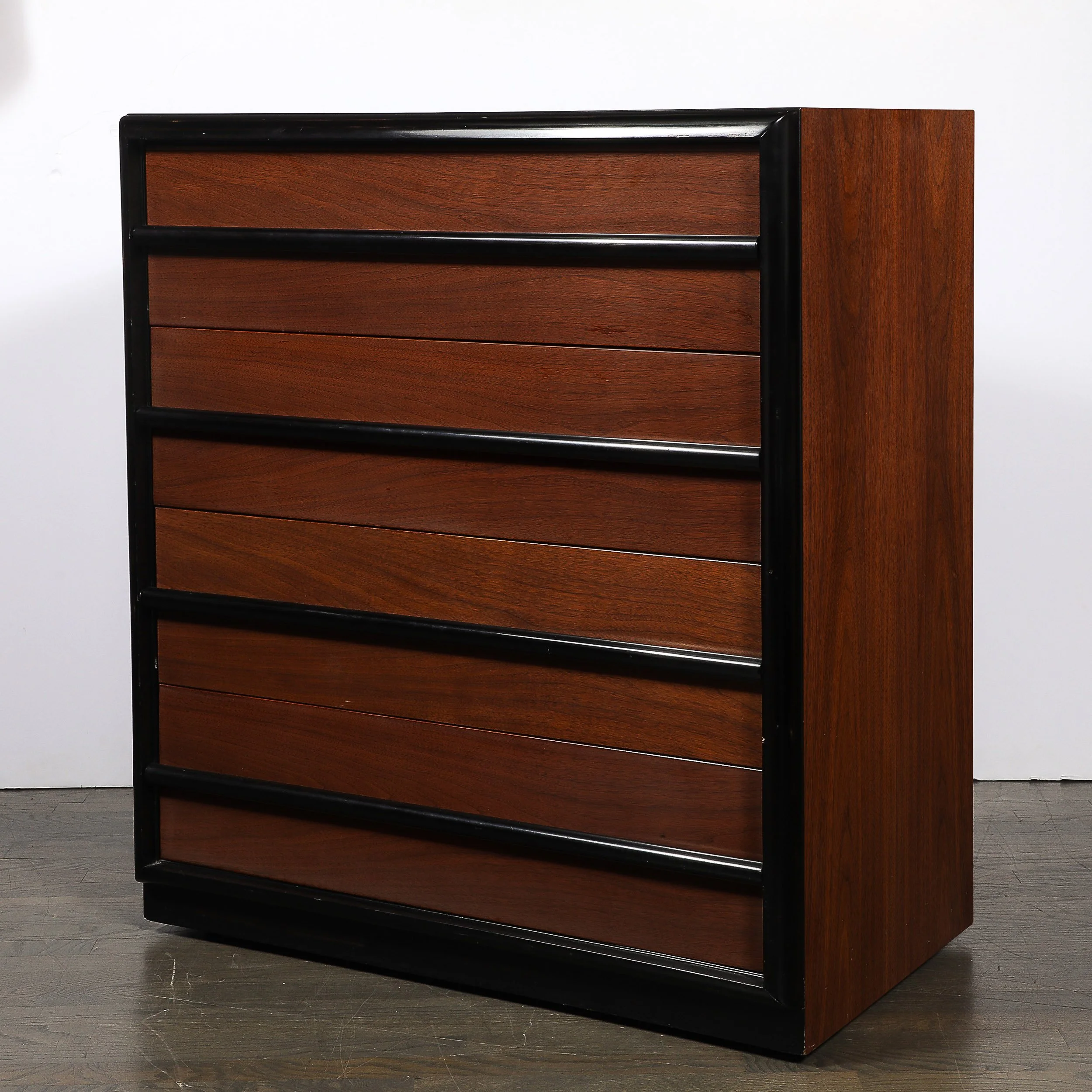 Mid-Century Walnut & Lacquered Chest by Robsjohn-Gibbings for Widdicomb Company offered by High Style Deco — image 11