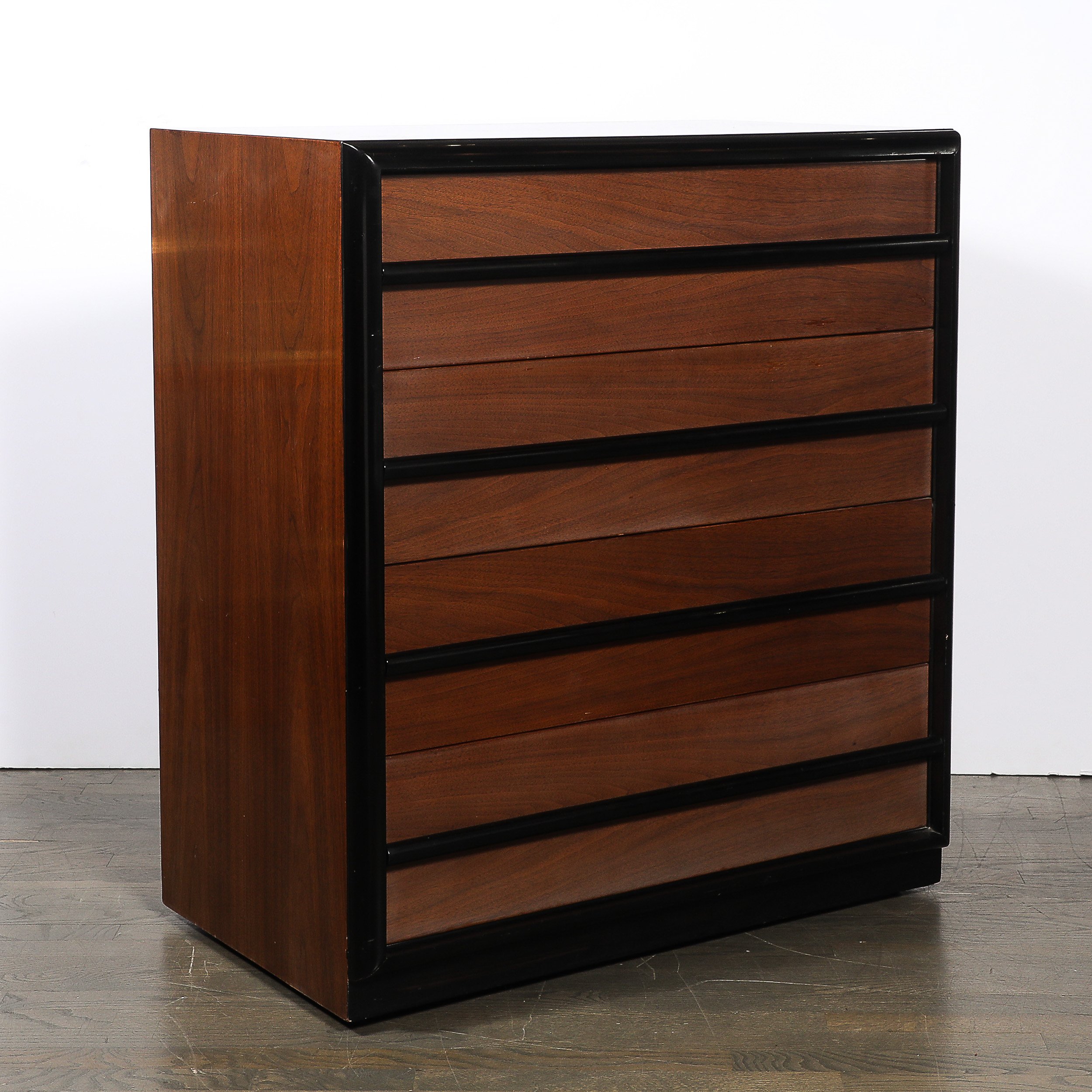 Mid-Century Walnut & Lacquered Chest by Robsjohn-Gibbings for Widdicomb Company offered by High Style Deco — image 15