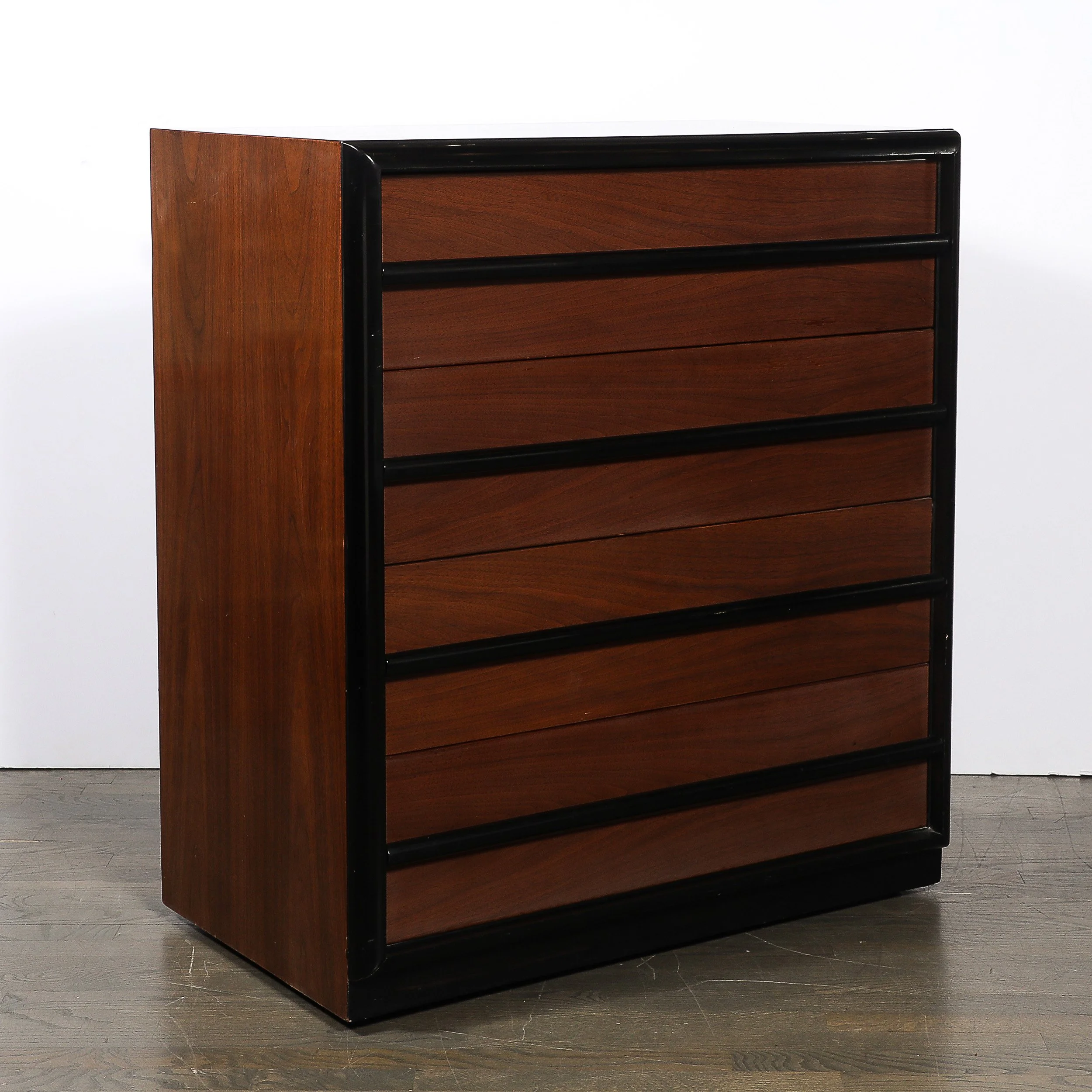 Mid-Century Walnut & Lacquered Chest by Robsjohn-Gibbings for Widdicomb Company offered by High Style Deco — image 16