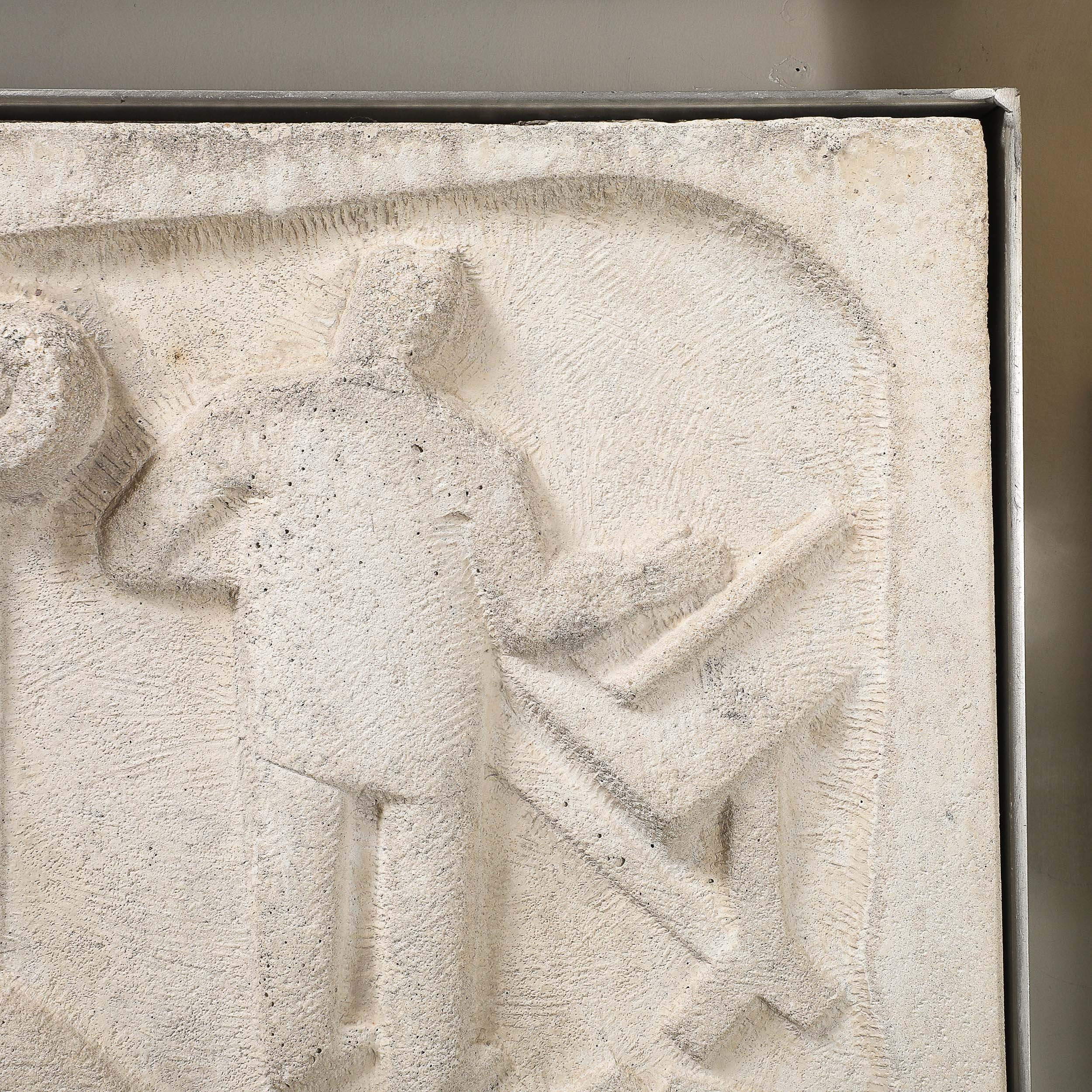 Chuck Dodson "Architects" Cast Concrete Art Deco Wall Plaque offered by High Style Deco — image 5