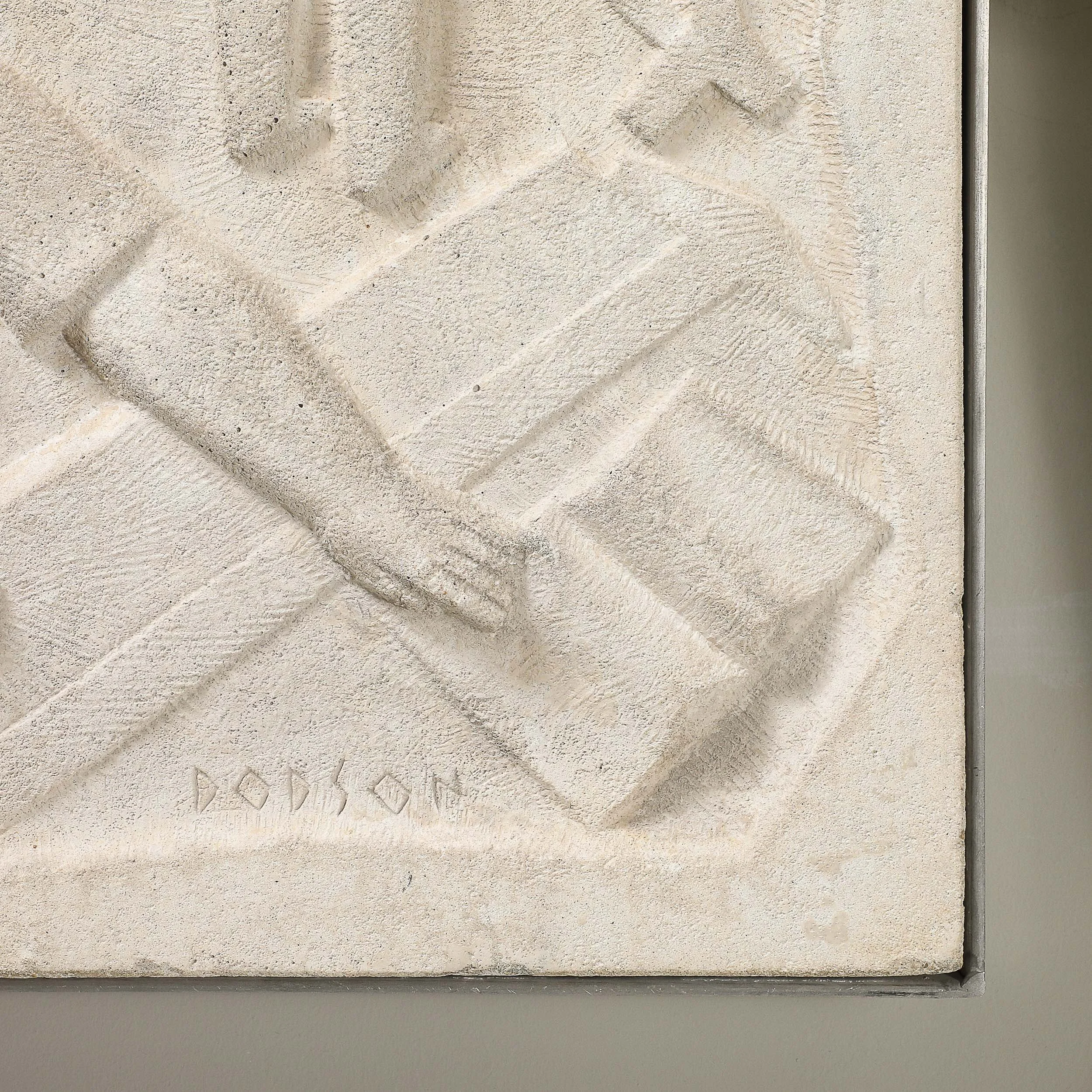 Chuck Dodson "Architects" Cast Concrete Art Deco Wall Plaque offered by High Style Deco — image 6