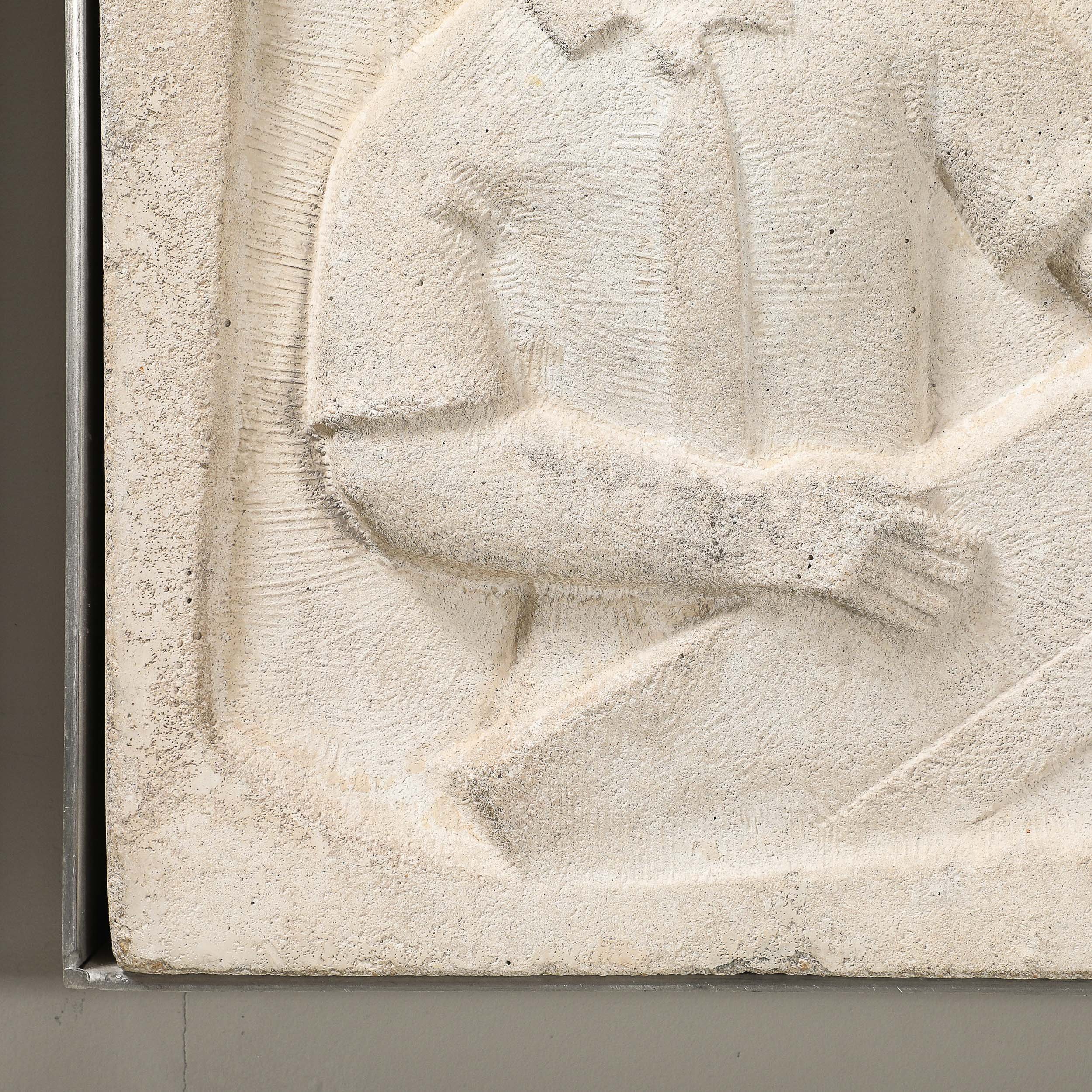 Chuck Dodson "Architects" Cast Concrete Art Deco Wall Plaque offered by High Style Deco — image 7