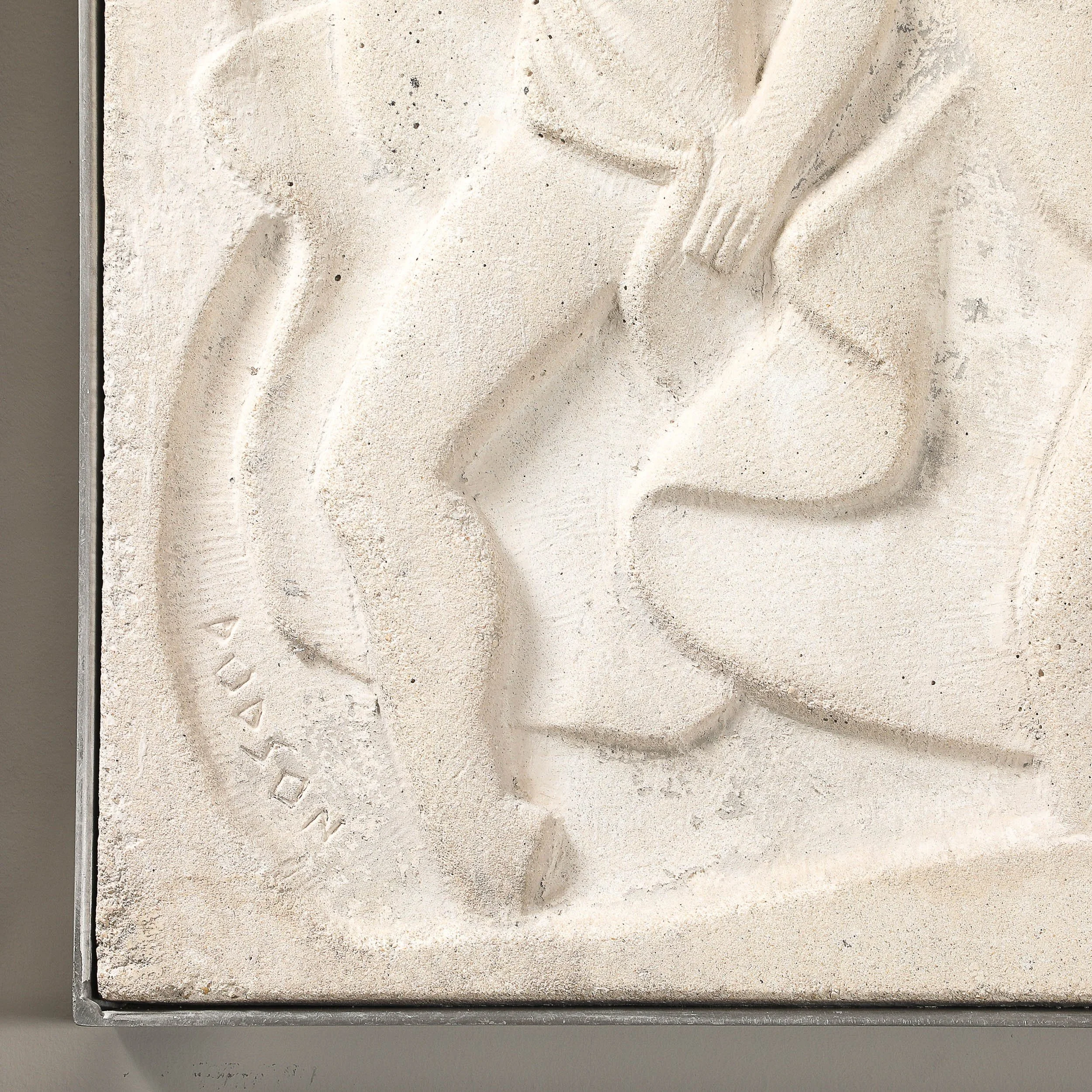 Chuck Dodson 'Dancers' Cast Concrete Art Deco Wall Plaque offered by High Style Deco — image 6
