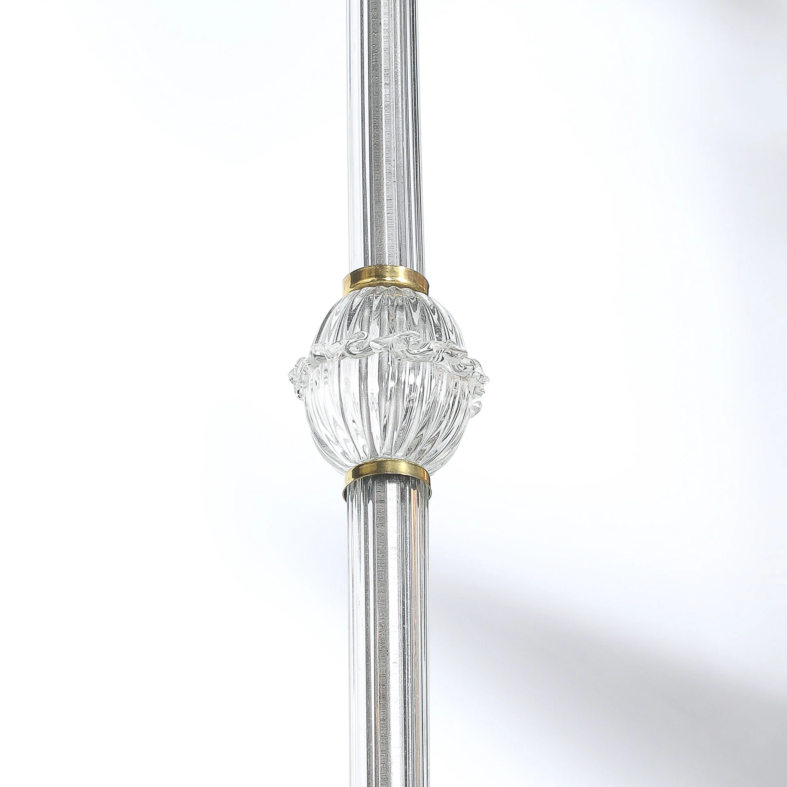 Mid-Century Hand-Blown Murano Glass 5-Arm Chandelier by Barovier & Toso offered by High Style Deco — image 15