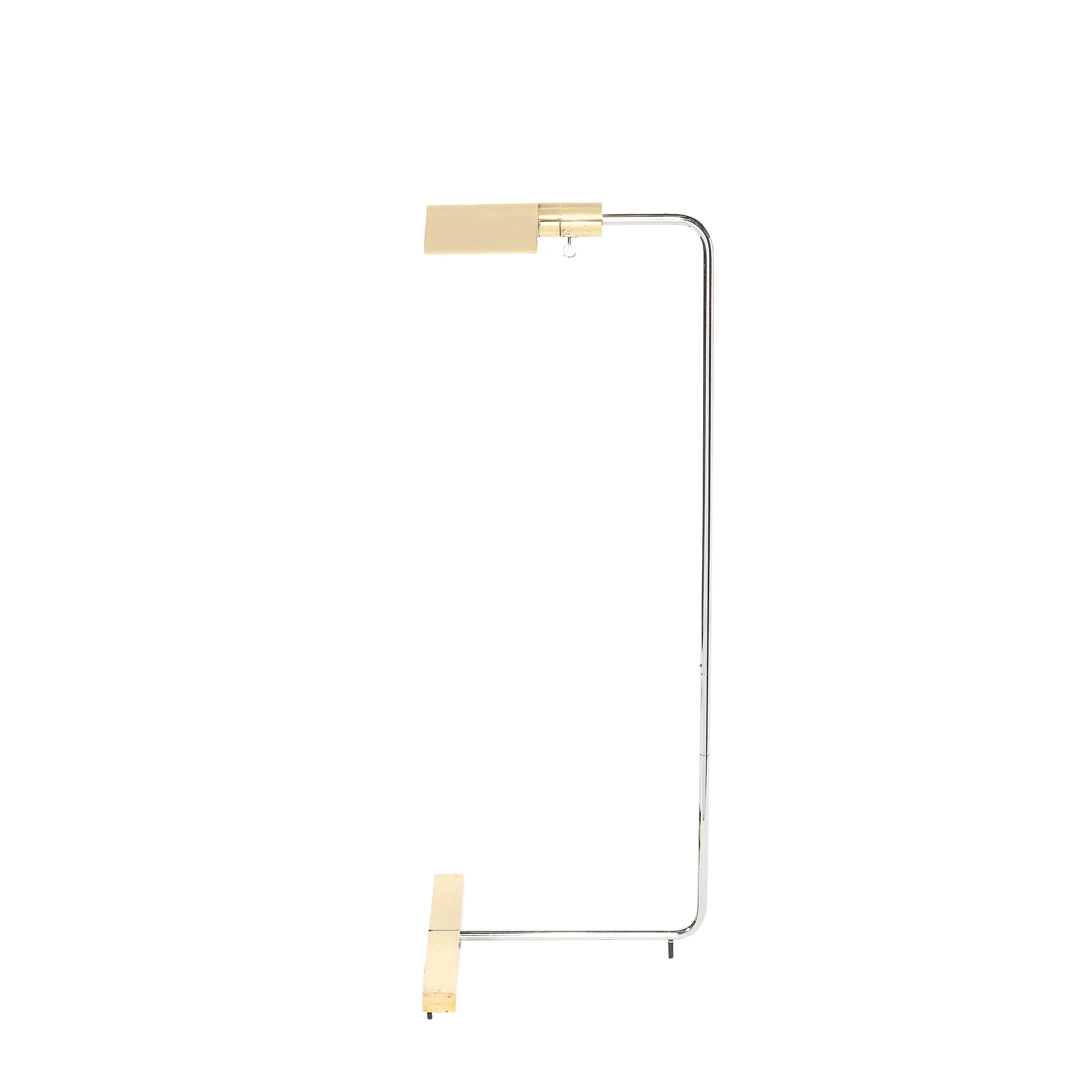 Mid-Century Adjustable Polished Brass & Nickel Floor Lamp signed Cedric Hartman offered by High Style Deco — image 12