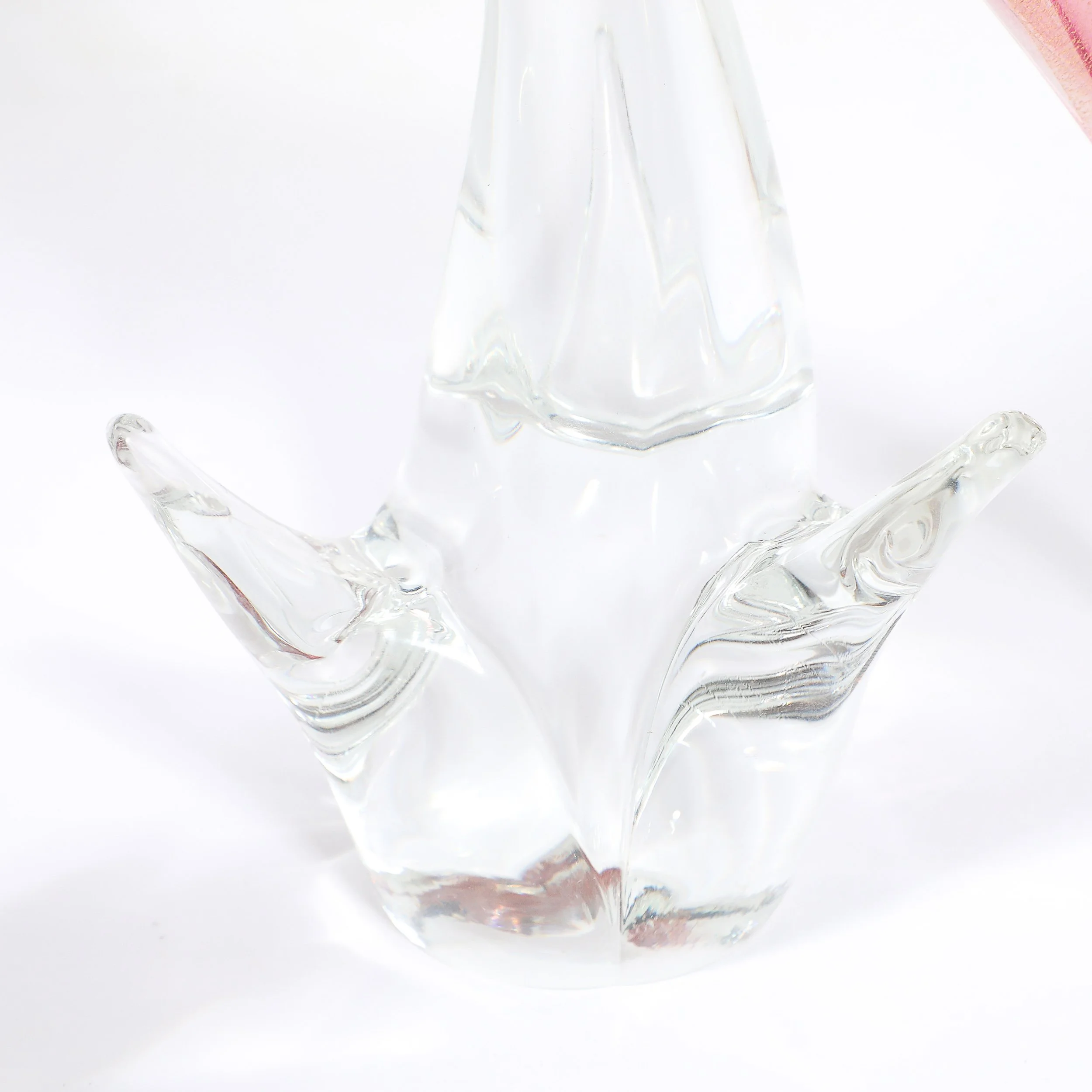 Pair of Mid-Century Hand-Blown Murano Rose Hued Cockateel Sculptures W/ 24k Gold offered by High Style Deco — image 9