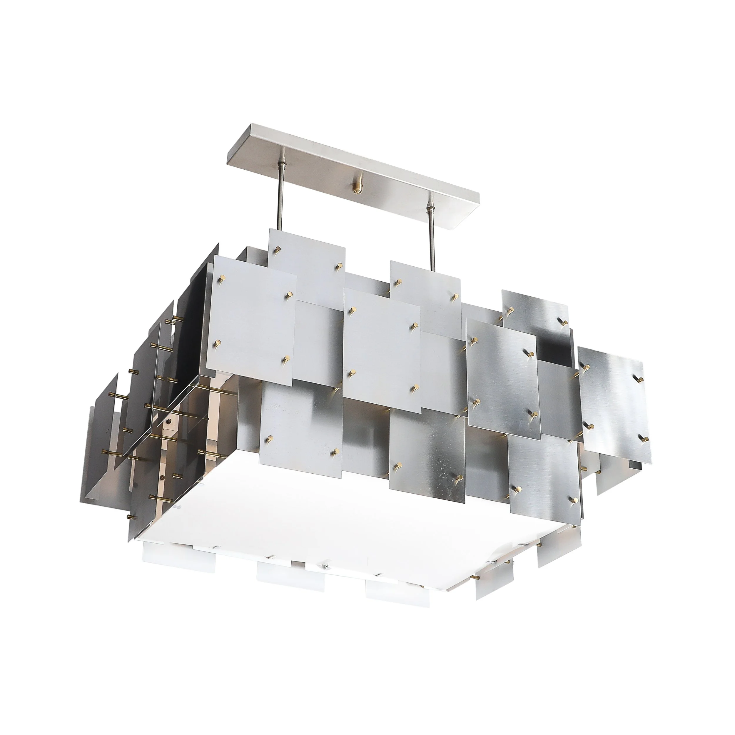 Mid-Century Modernist Robert Sonneman "Cityscape" Chandelier offered by High Style Deco — image 1