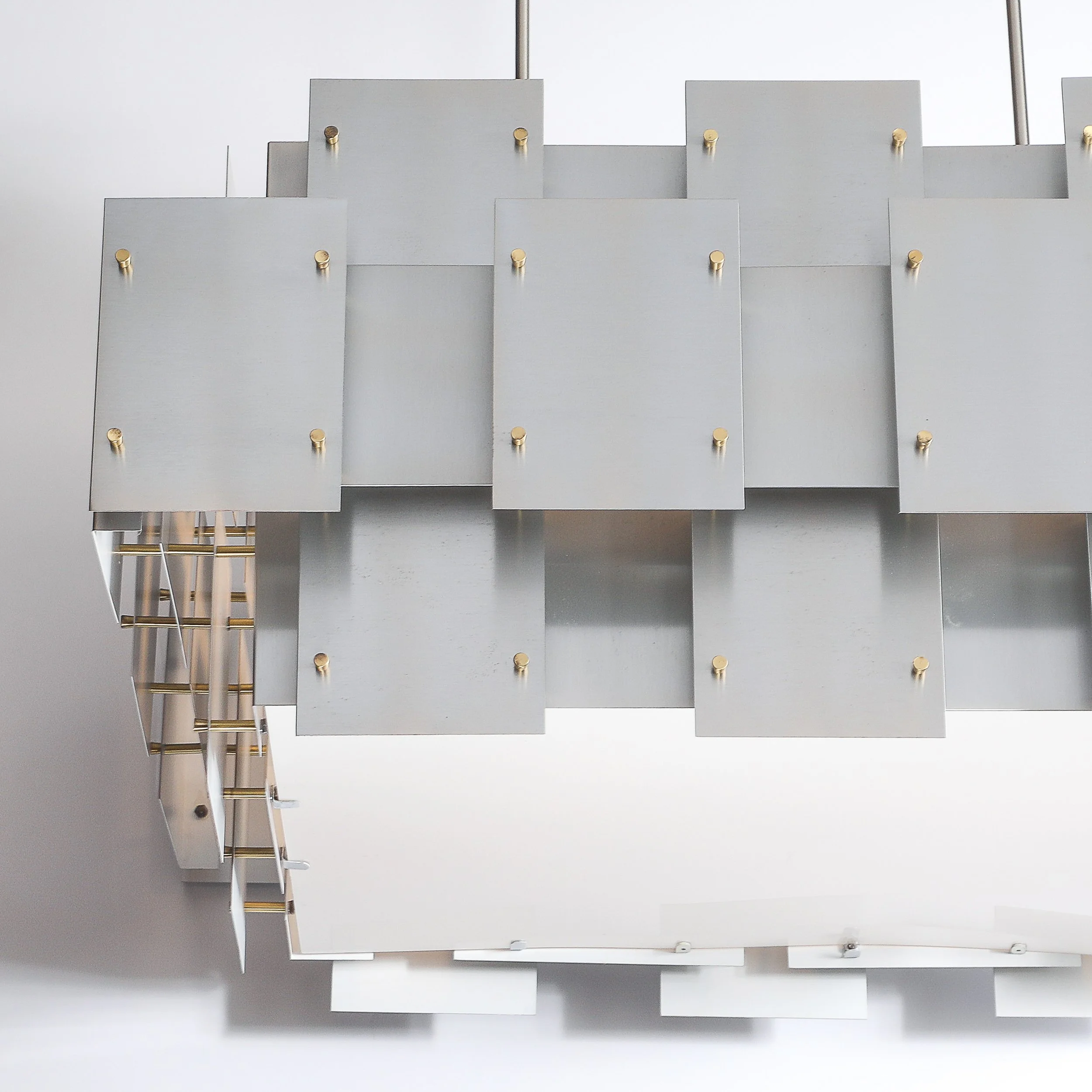 Mid-Century Modernist Robert Sonneman "Cityscape" Chandelier offered by High Style Deco — image 2