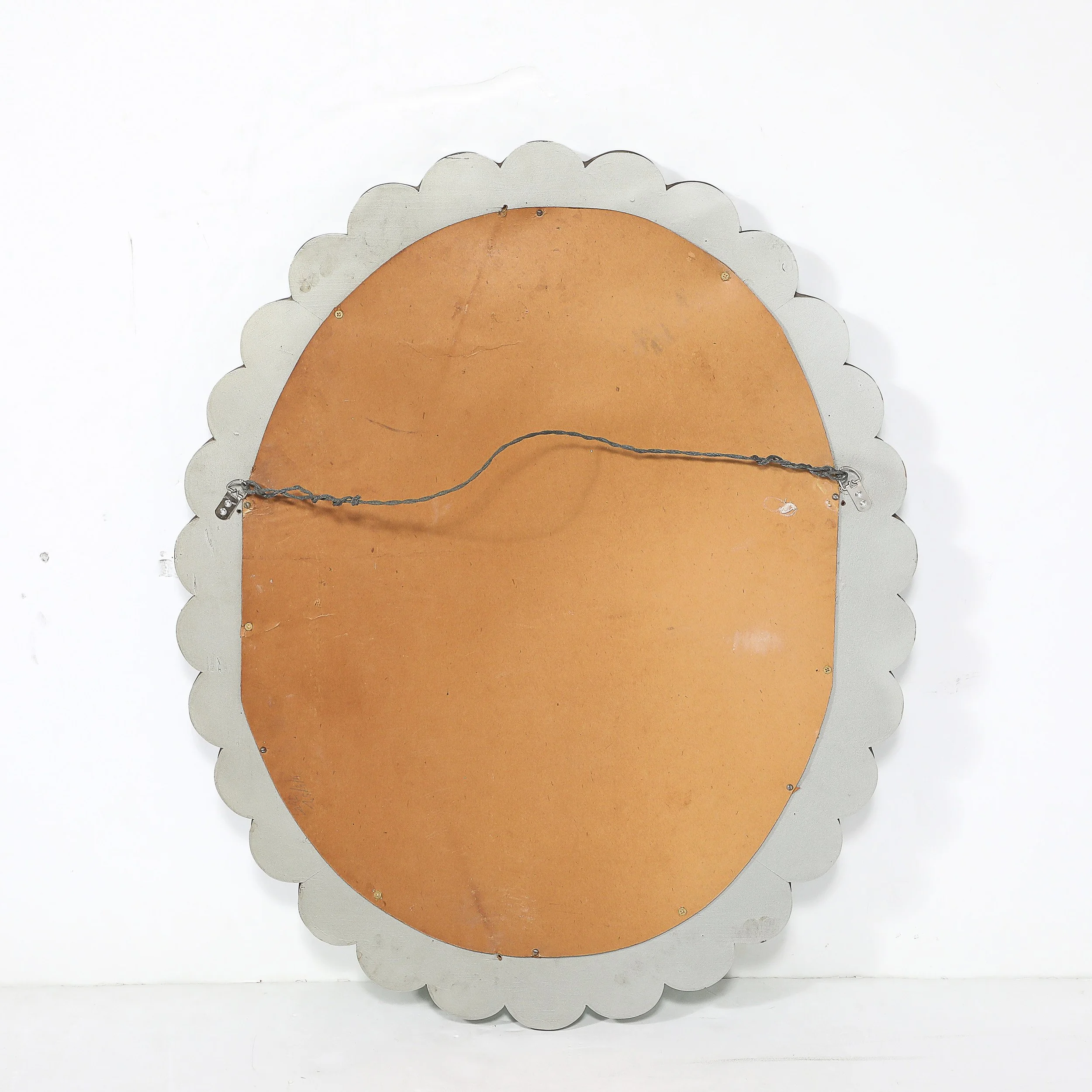 Mid-Century Modernist Scallop Design Reverse-Etched & Beveled Mirror offered by High Style Deco — image 12